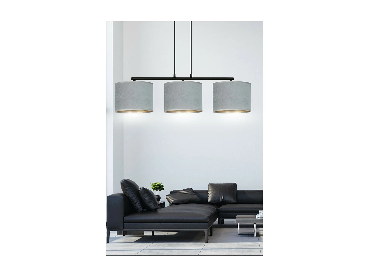 Suspension Hilde, Gris, 72x100x18 cm, EPIKASA