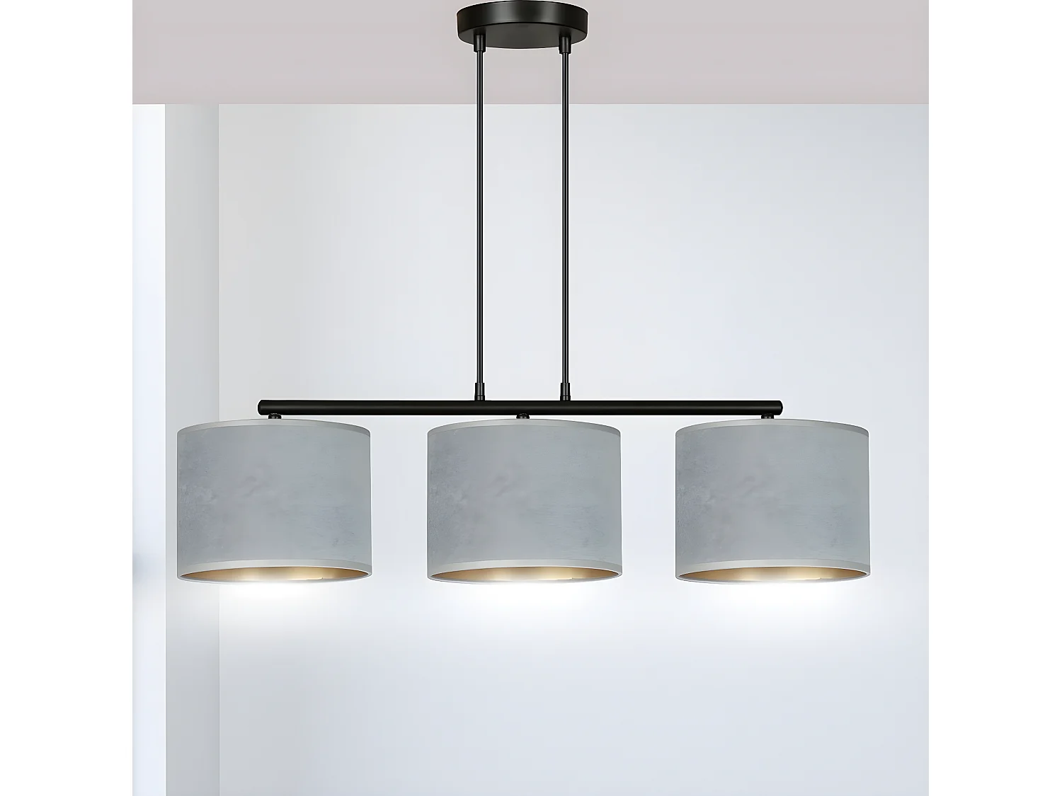 Suspension Hilde, Gris, 72x100x18 cm, EPIKASA