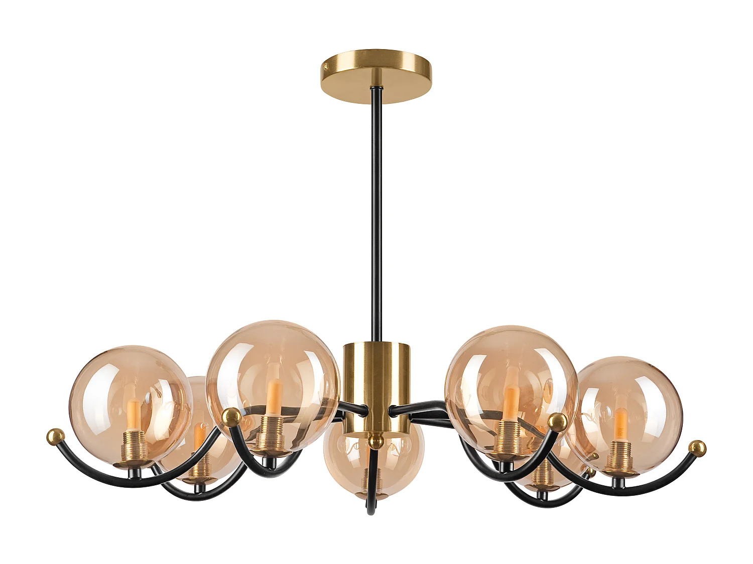 Hanglamp Georgia, Goud, 66x66x48,5 cm, Seven Design