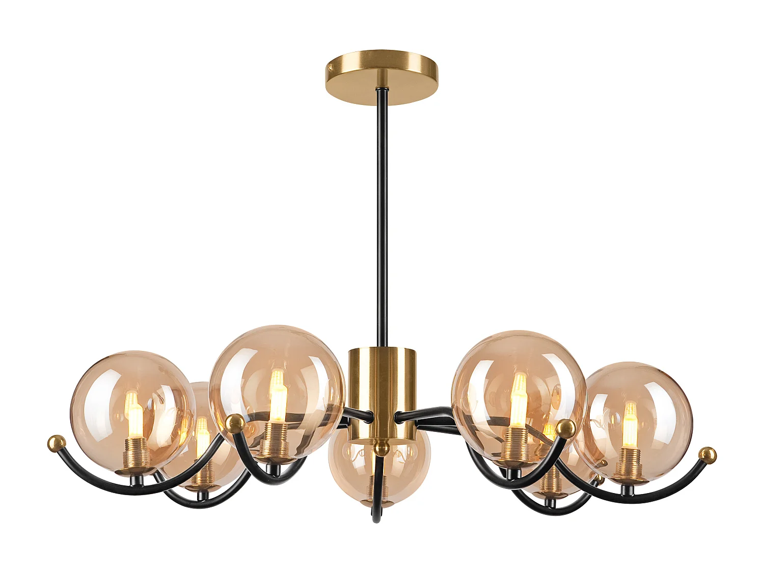 Hanglamp Georgia, Goud, 66x66x48,5 cm, Seven Design
