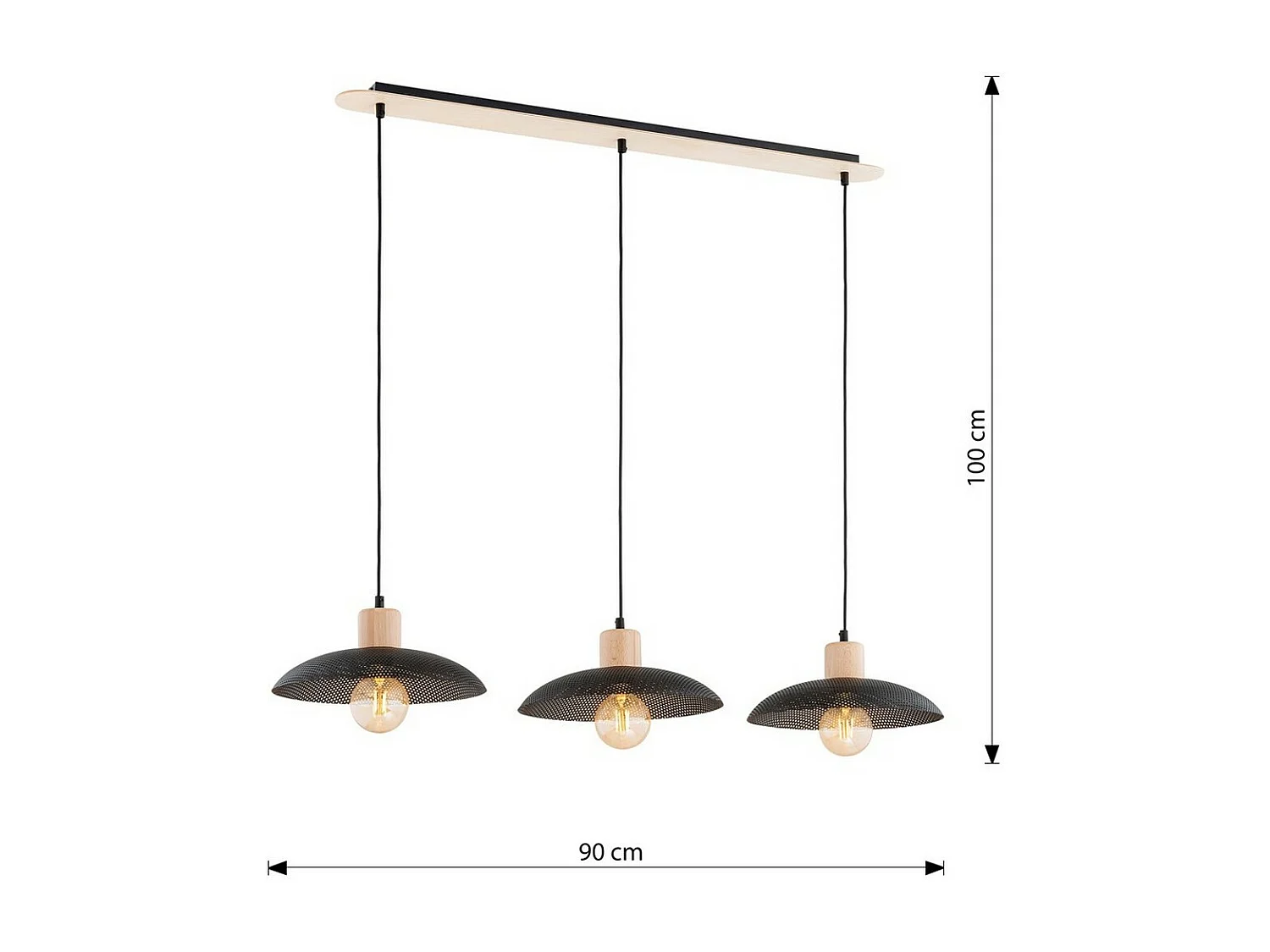 Hanglamp Marcy, Zilver, 30x30x70 cm, Seven Design