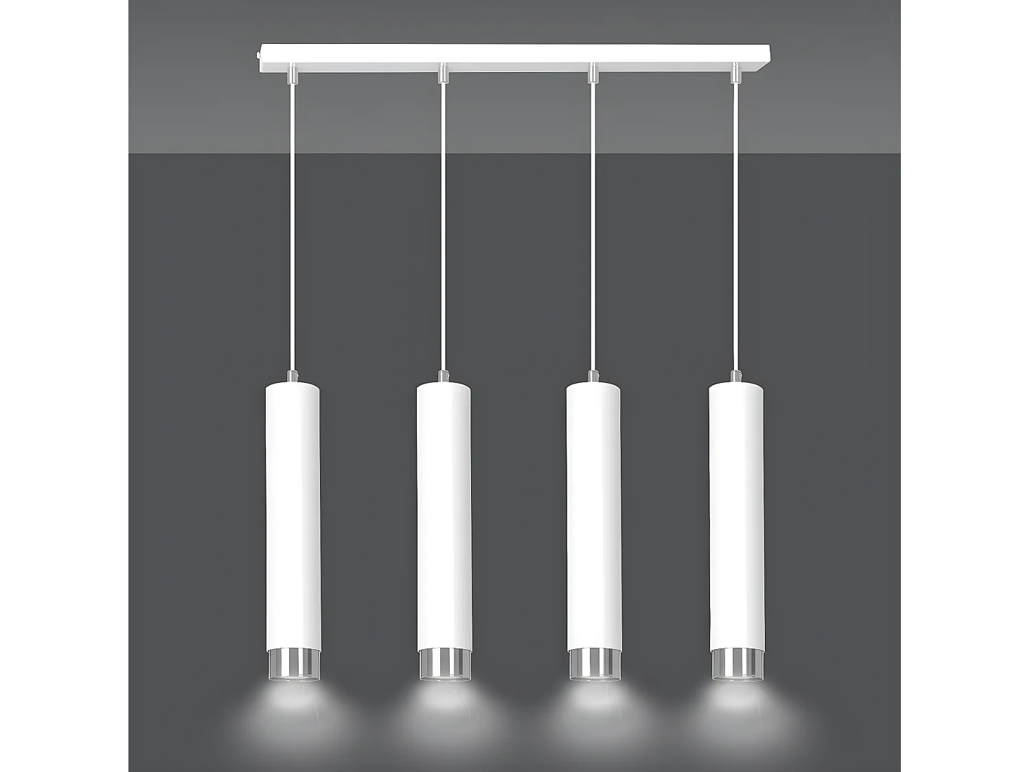 Suspension Kibo 8, Blanc, 60x100x6 cm, Seven Design