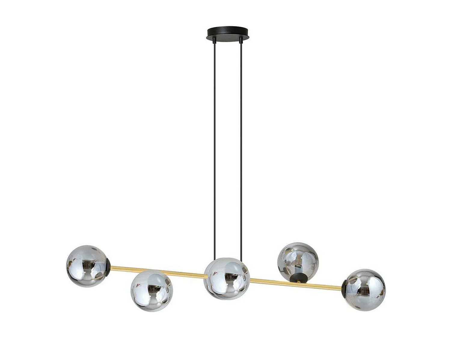 Candeeiro Suspenso Gravity 2, Preto, 110x100x29 cm, Seven Design