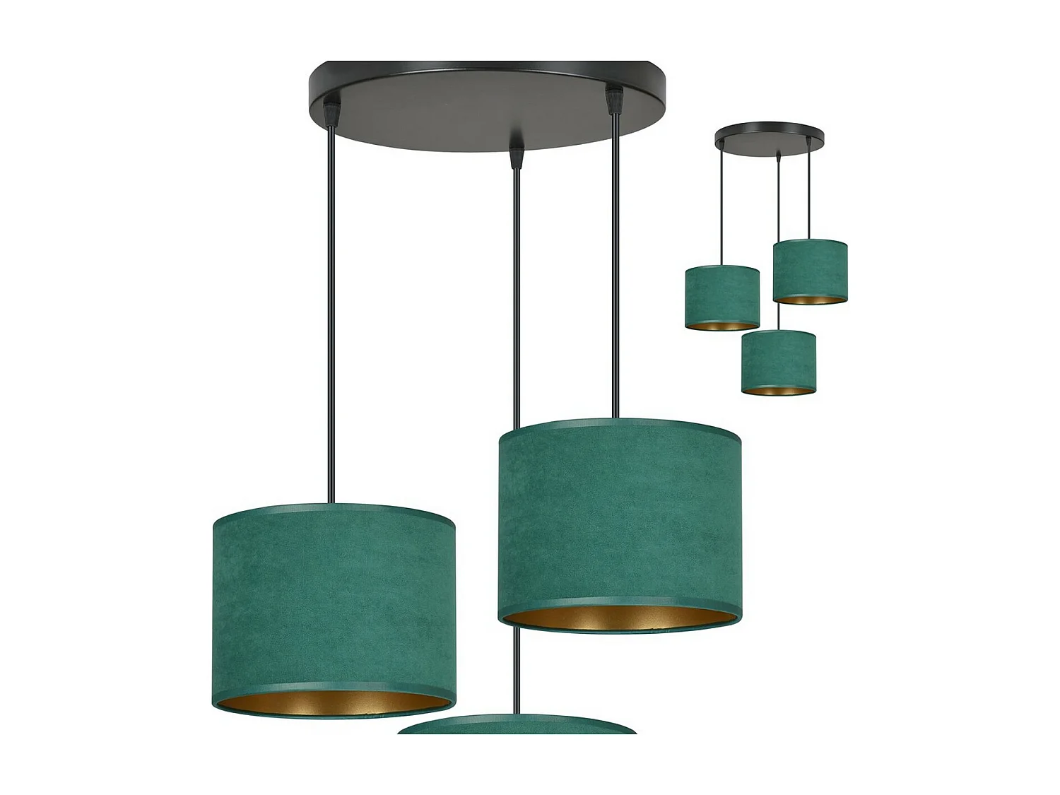 Suspension Hilde, Vert, 42x100x50 cm, EPIKASA