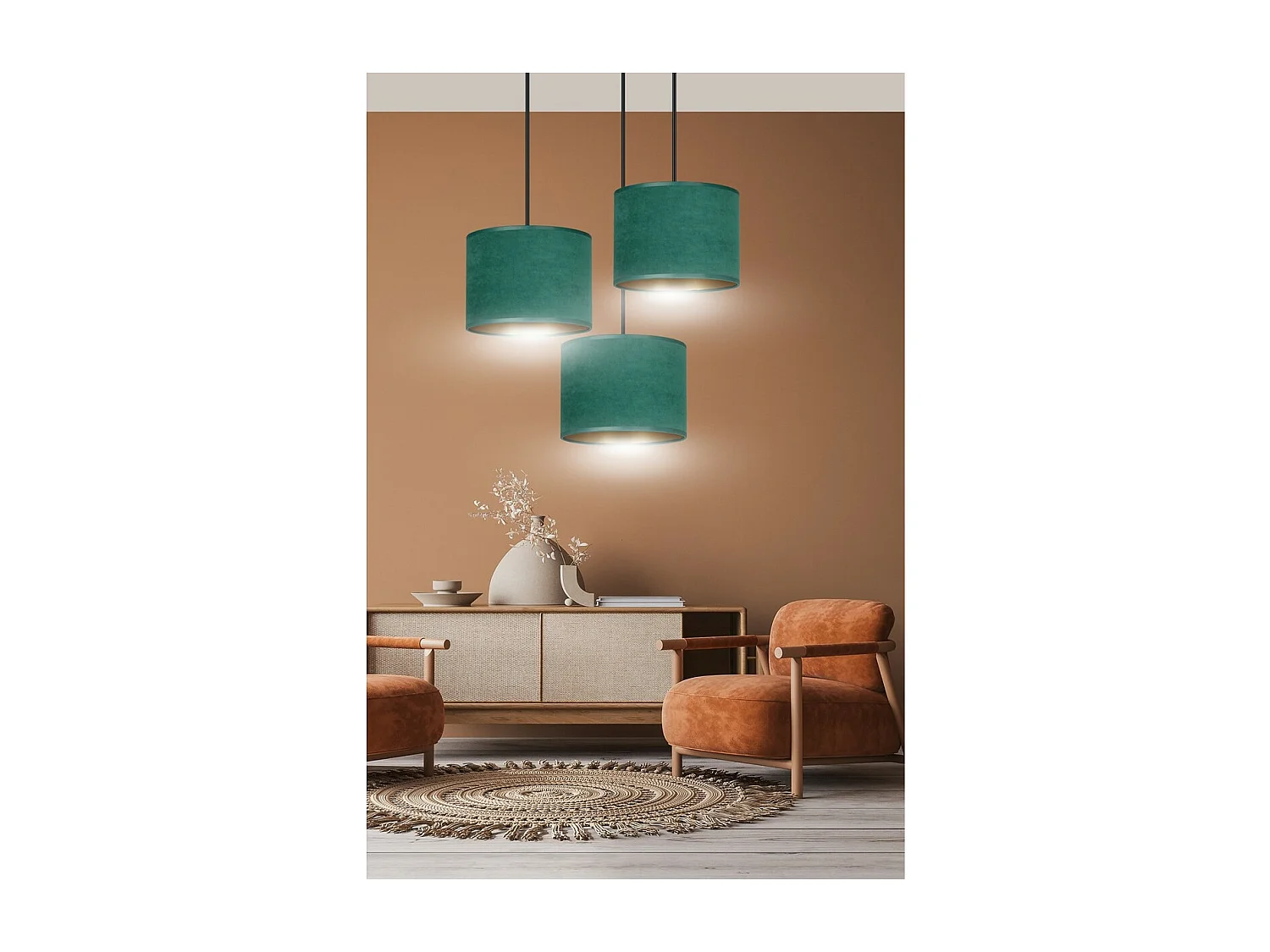 Suspension Hilde, Vert, 42x100x50 cm, EPIKASA