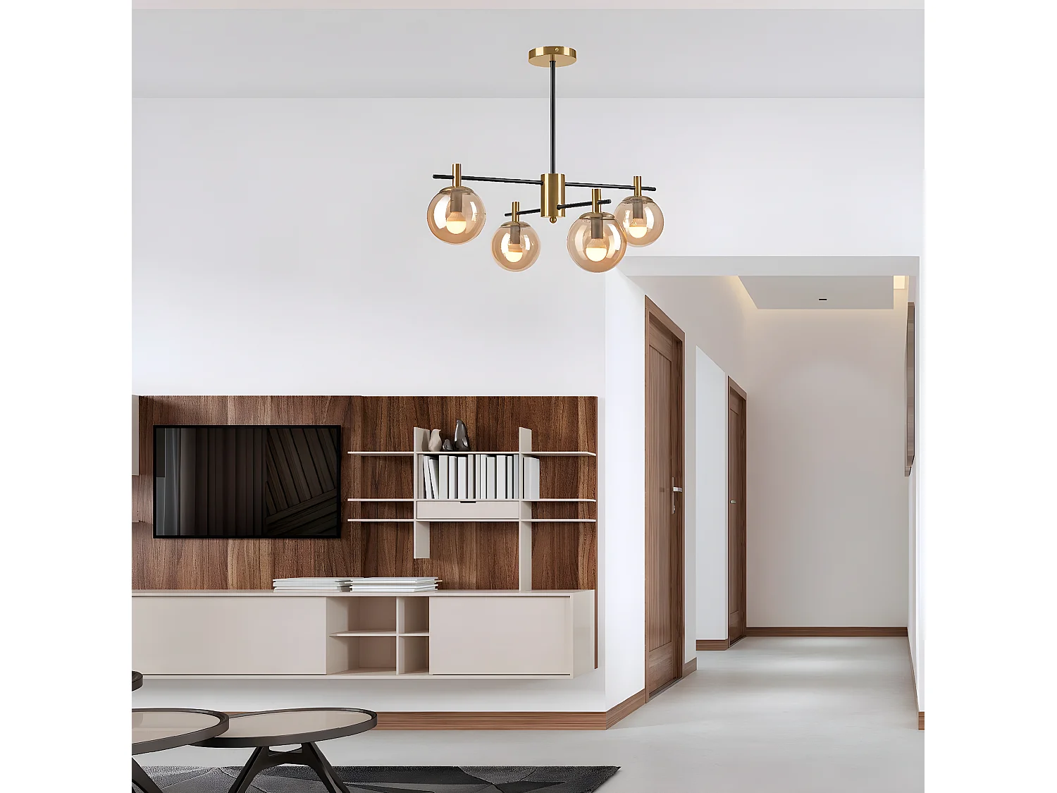 Suspension Lilou, Or, 61x51x53 cm, Seven Design