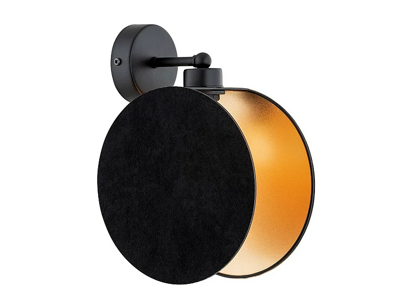 Lámpara de Pared Motif, Negro, Oro, 20x26x22 cm, EPIKASA