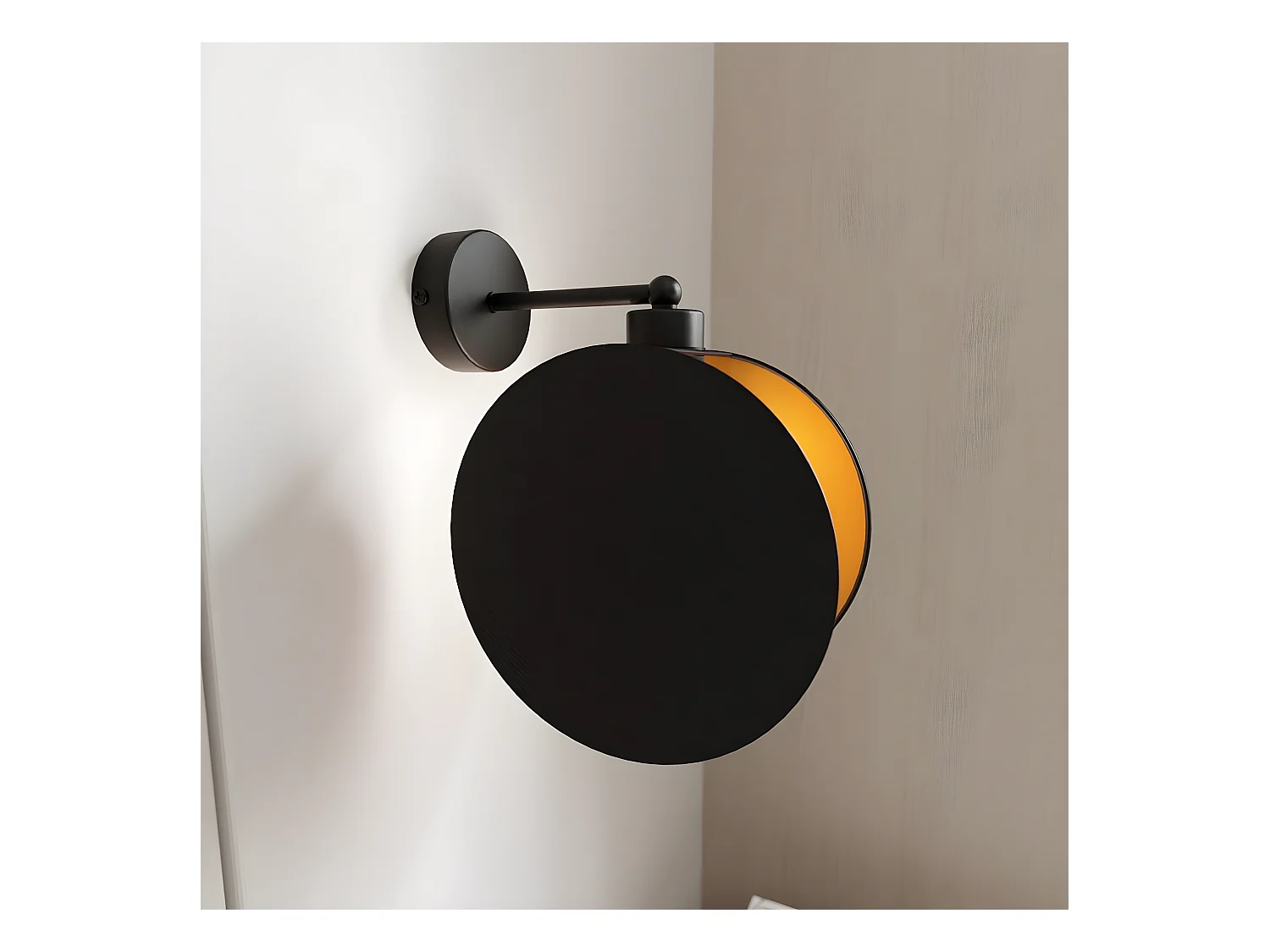 Lampa ścienna Motif, Złoto, 20x26x22 cm, EPIKASA