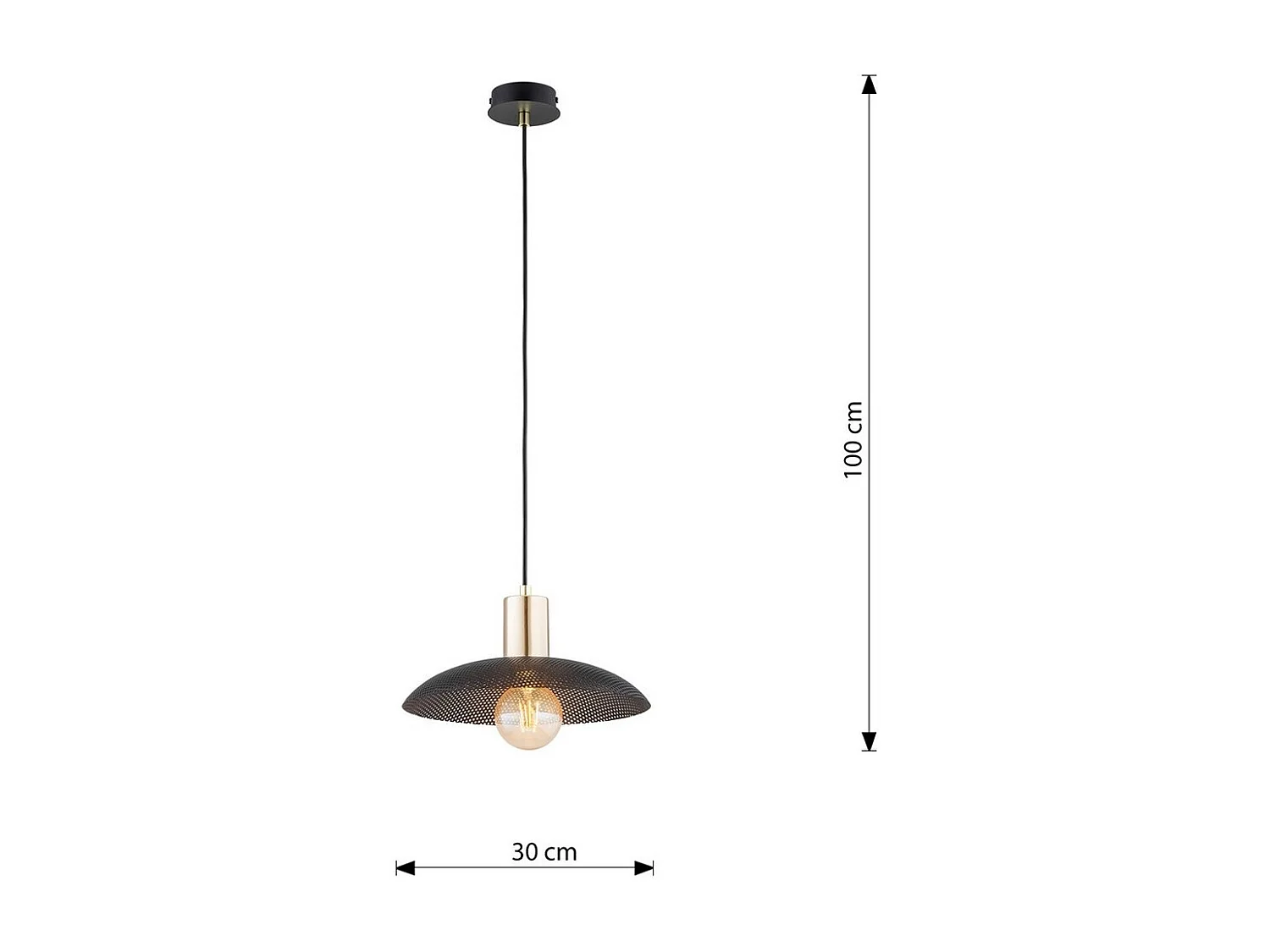 Suspension Asta, Argent, 28x28x81 cm, Seven Design