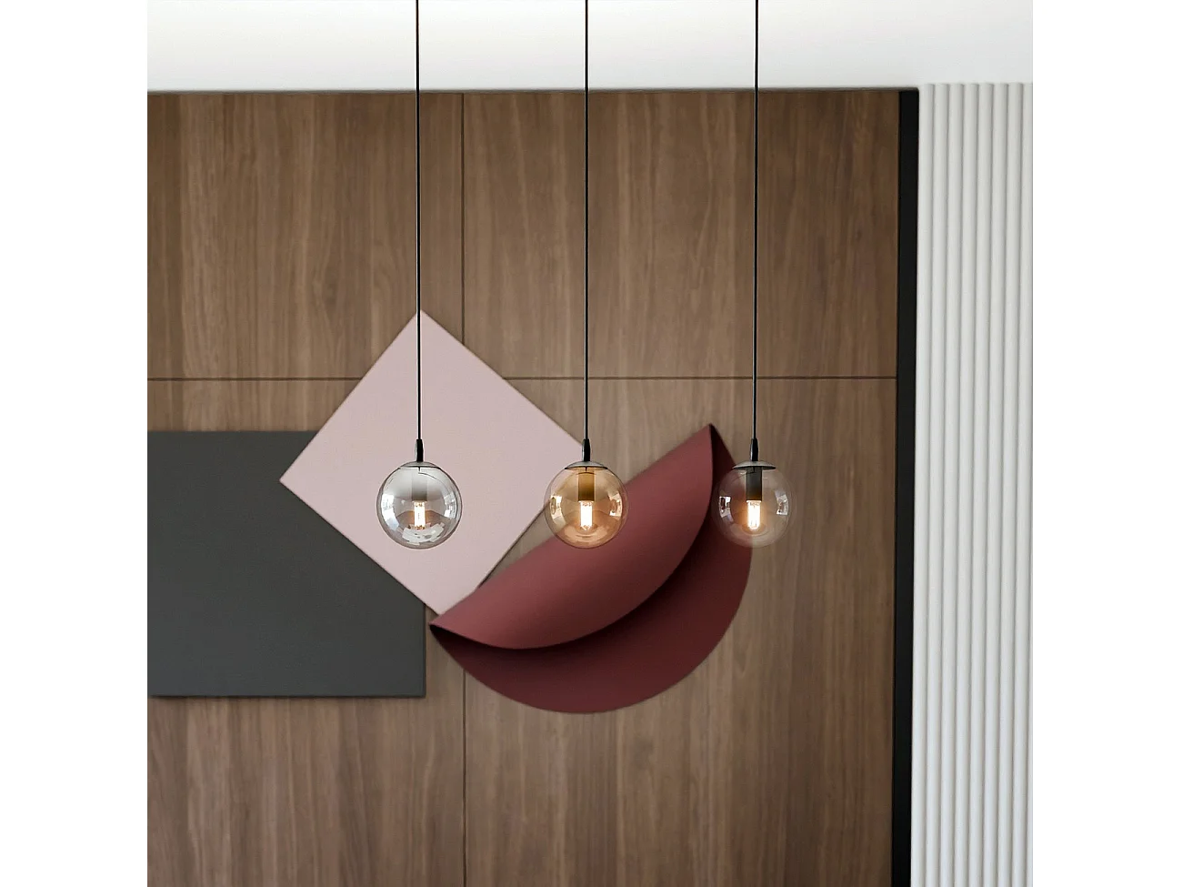 Suspension Cosmo, Noir, 70x100x14 cm, Seven Design