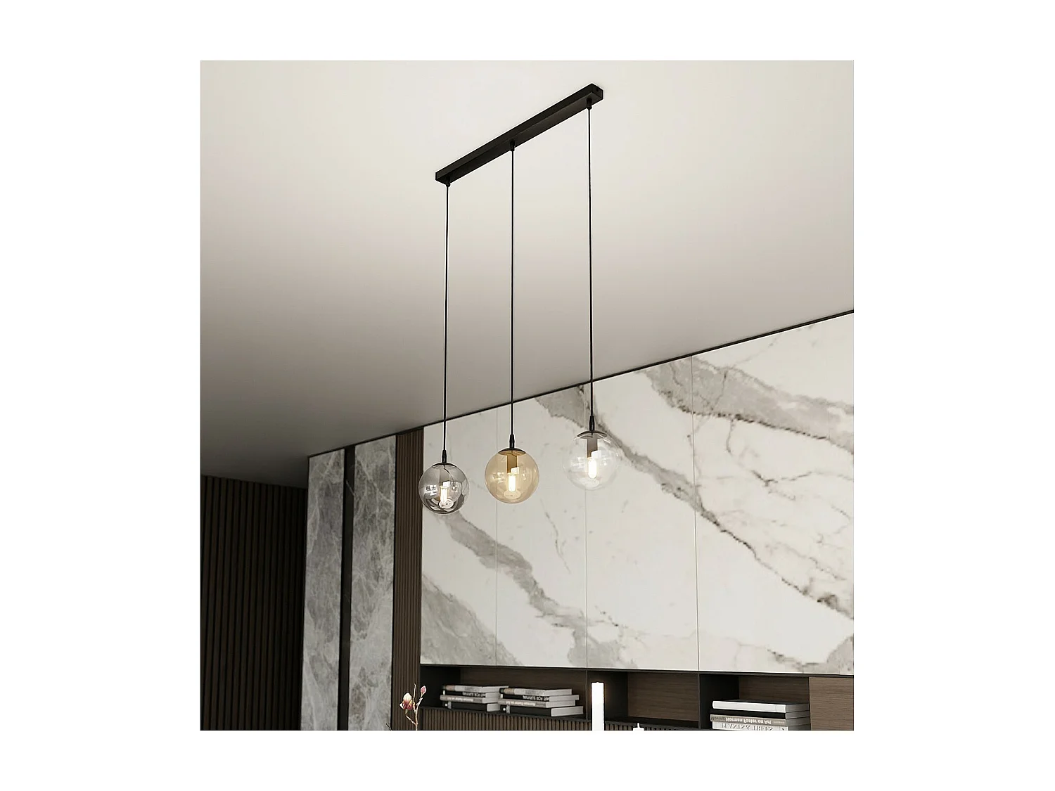 Suspension Cosmo, Noir, 70x100x14 cm, Seven Design