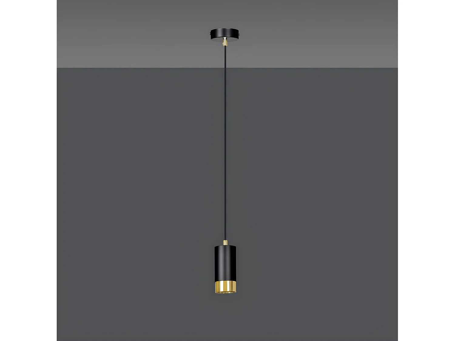 Candeeiro Suspenso Fumiko 3, Preto, 8x100x8 cm, Seven Design