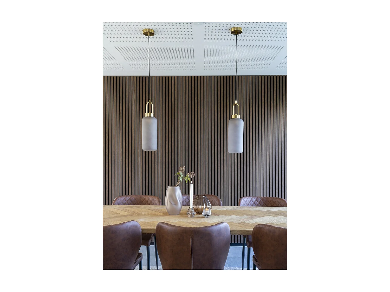 Suspension Luton, Laiton, 13x13x46 cm, Seven Design