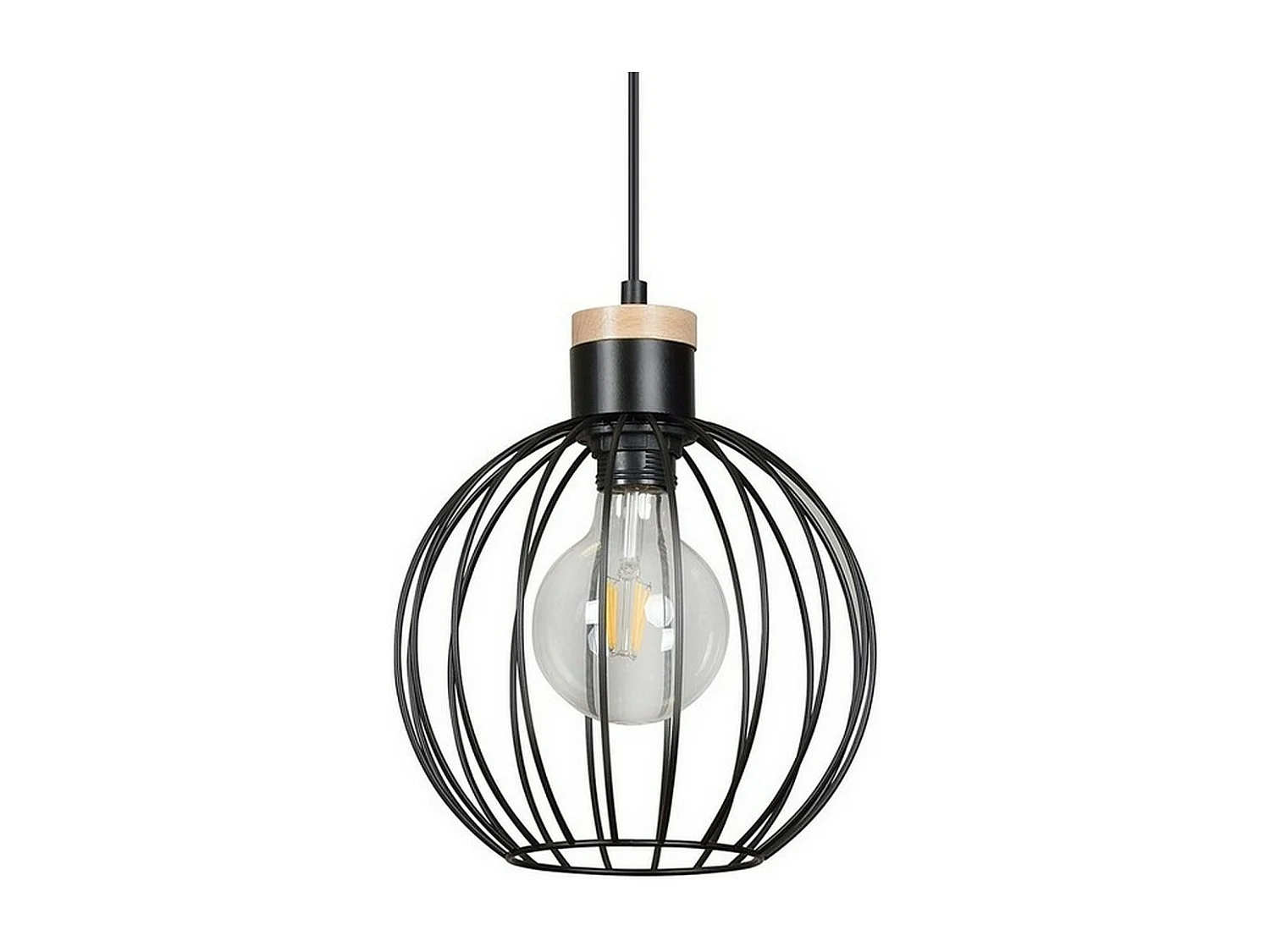 Suspension Barbado, Noir, 22x100x22 cm, Seven Design