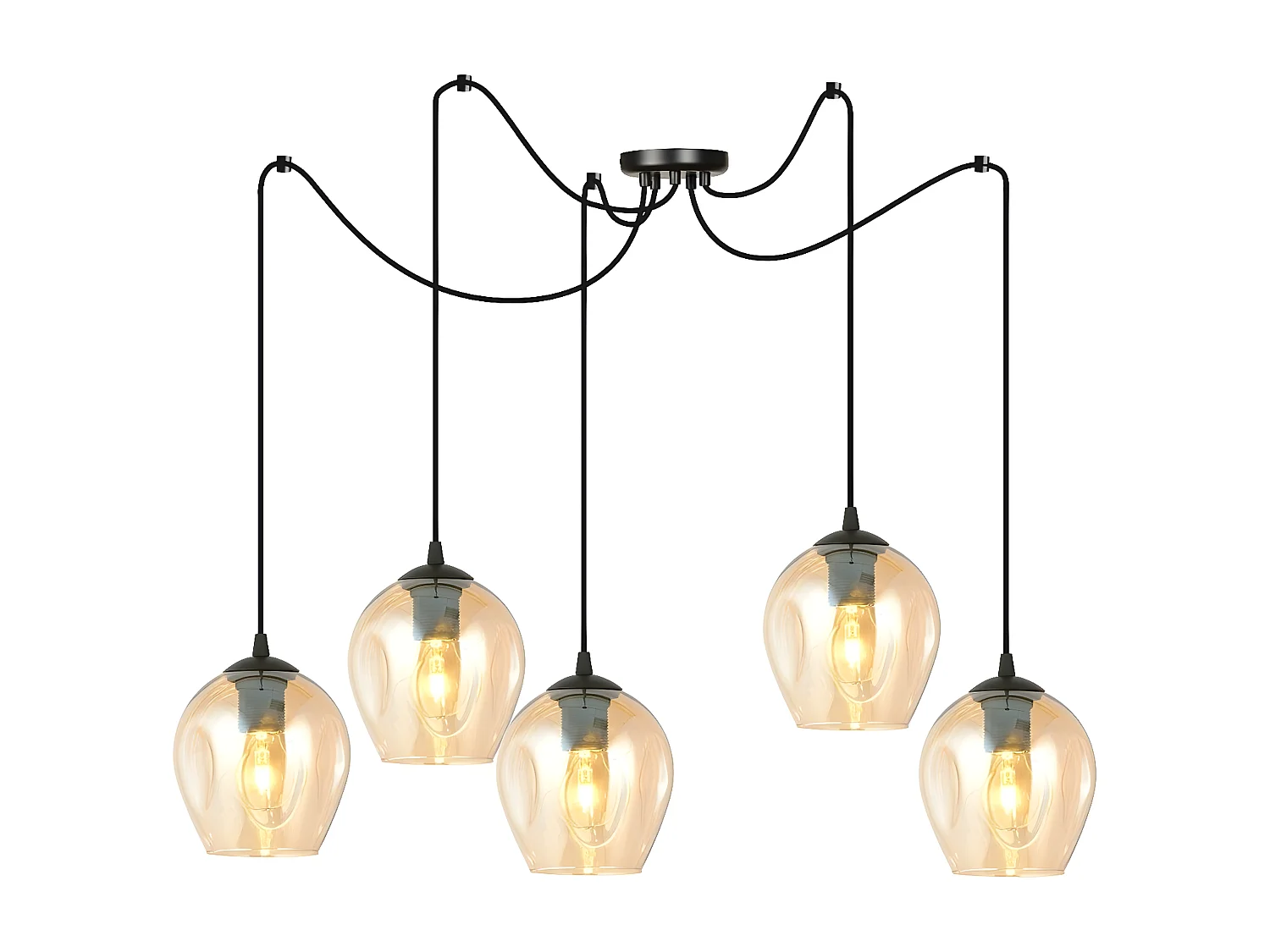 Candeeiro Suspenso Level, Âmbar, 14x200x70 cm, EPIKASA