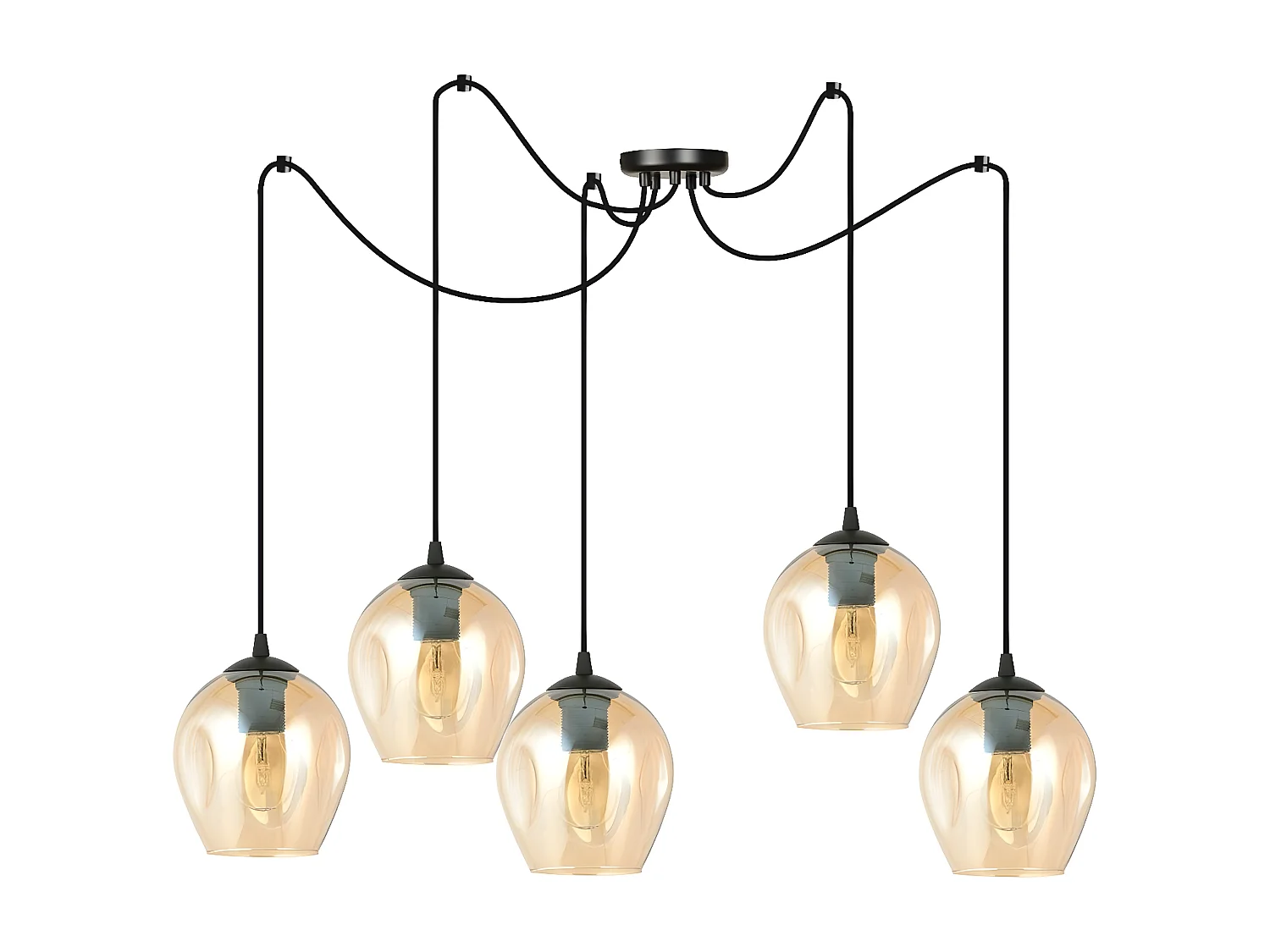 Candeeiro Suspenso Level, Âmbar, 14x200x70 cm, EPIKASA