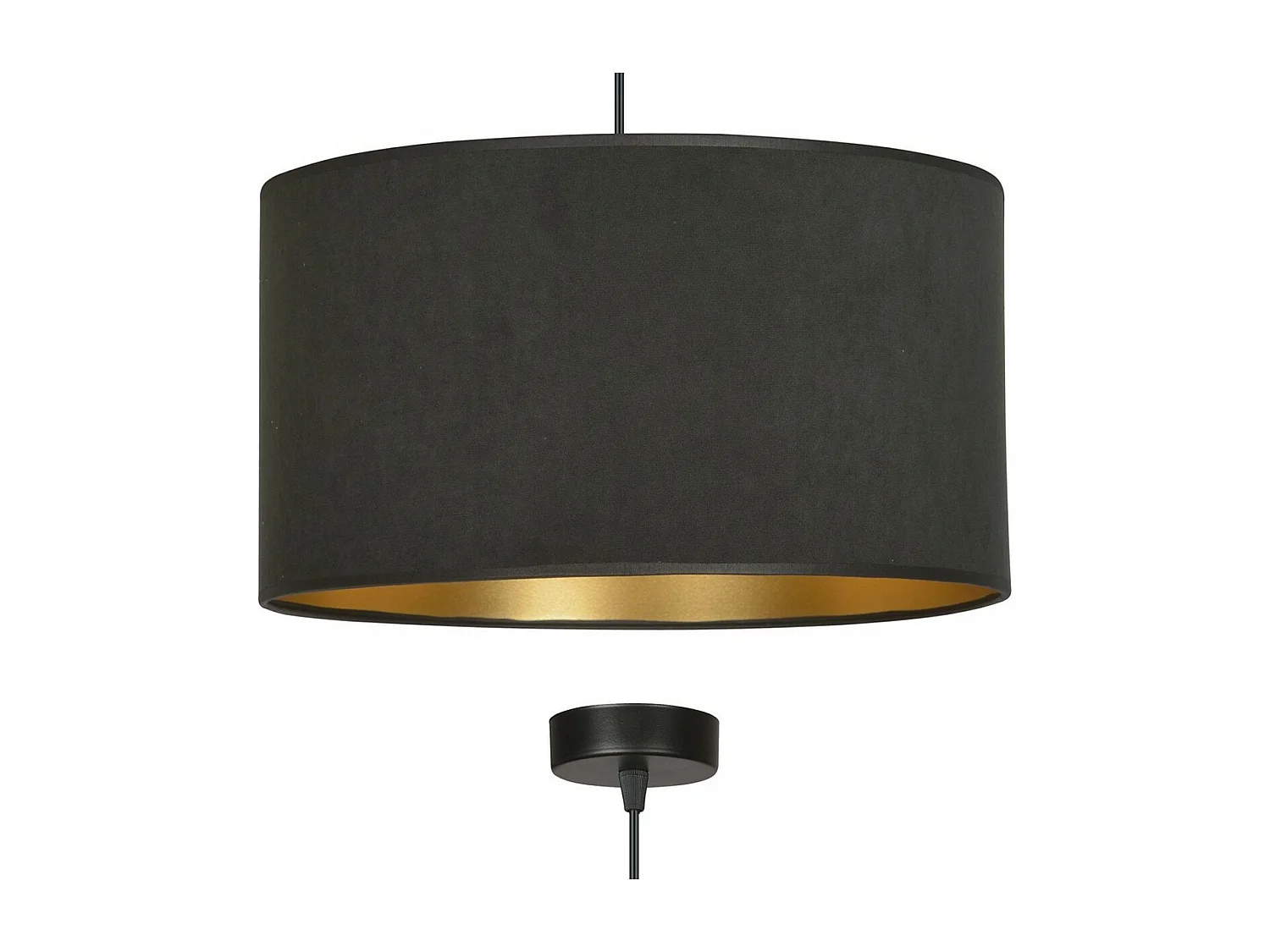 Suspension Hilde, Noir, 35x100x35 cm, Seven Design