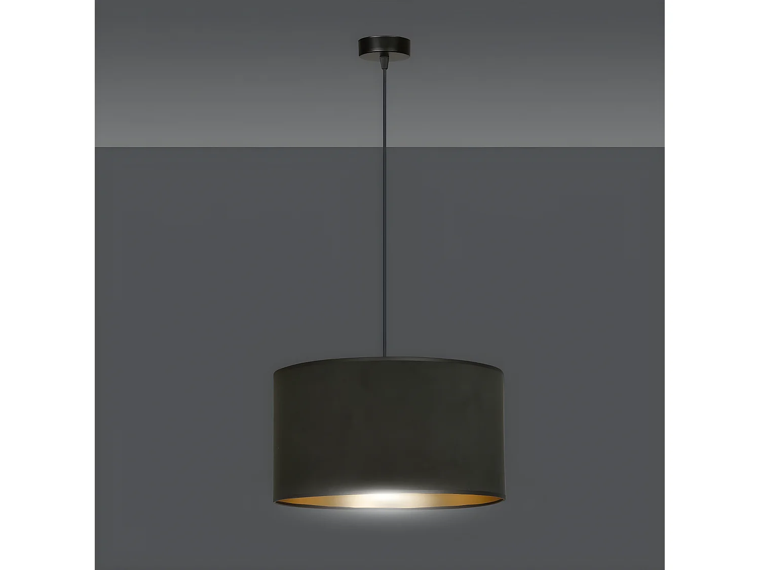 Hanglamp Hilde, Zwart, 35x100x35 cm, Seven Design