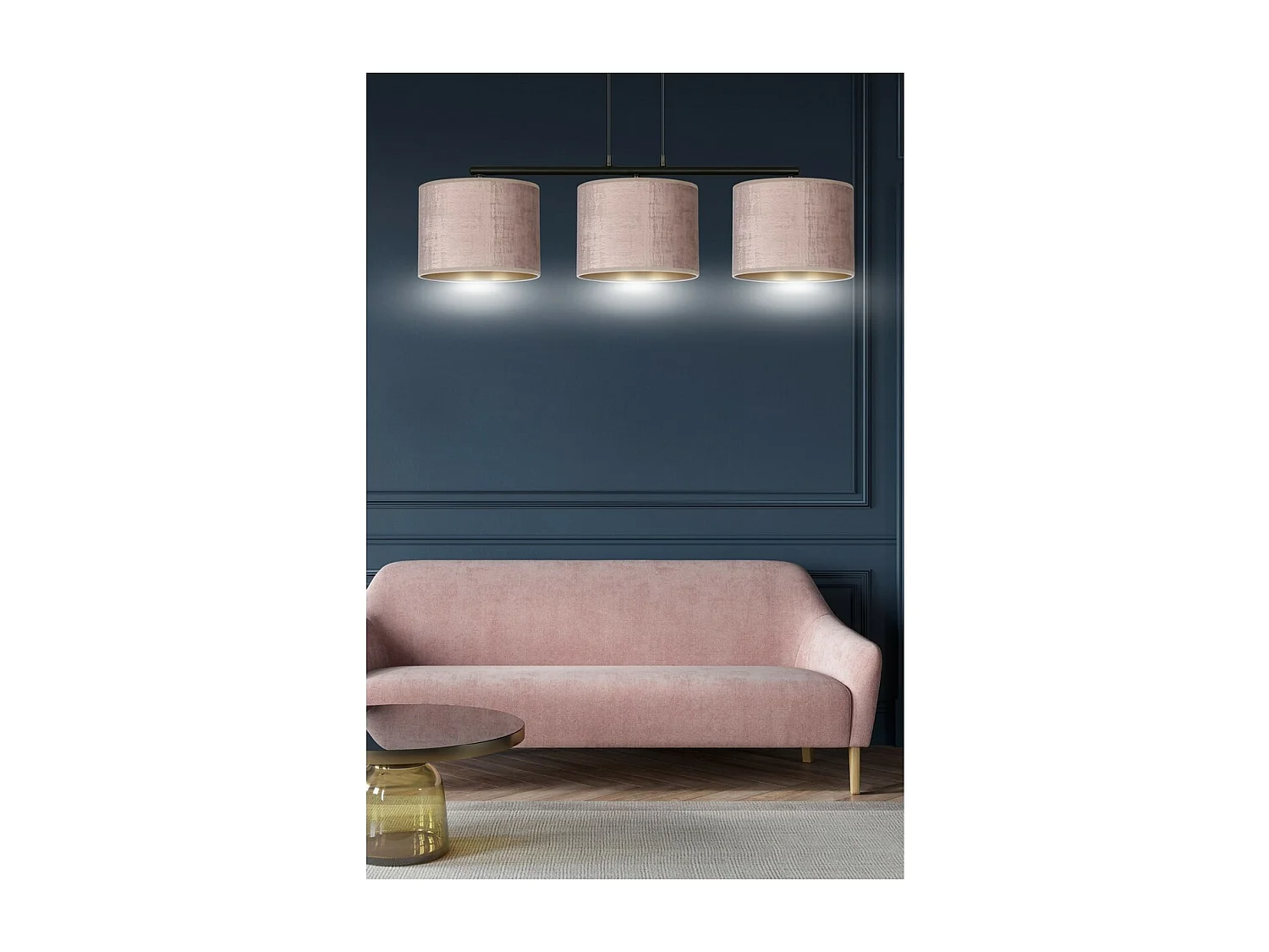 Suspension Hilde, Rose, 72x100x18 cm, EPIKASA