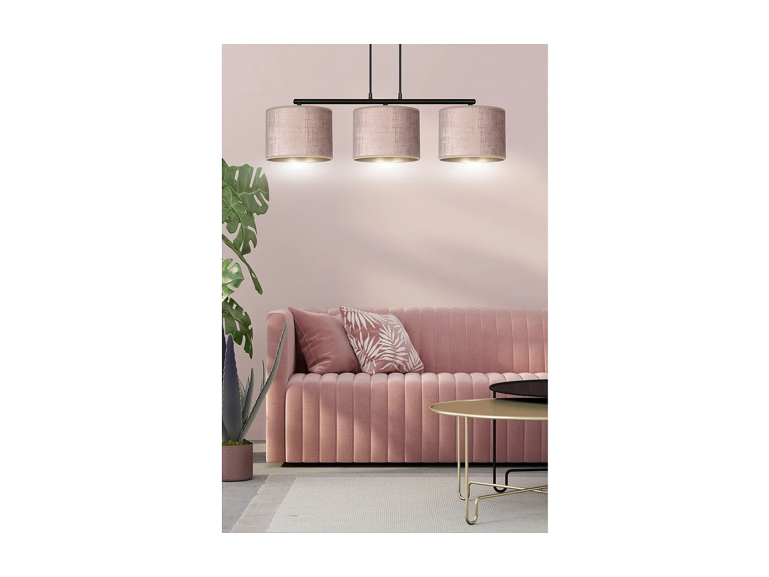 Suspension Hilde, Rose, 72x100x18 cm, EPIKASA