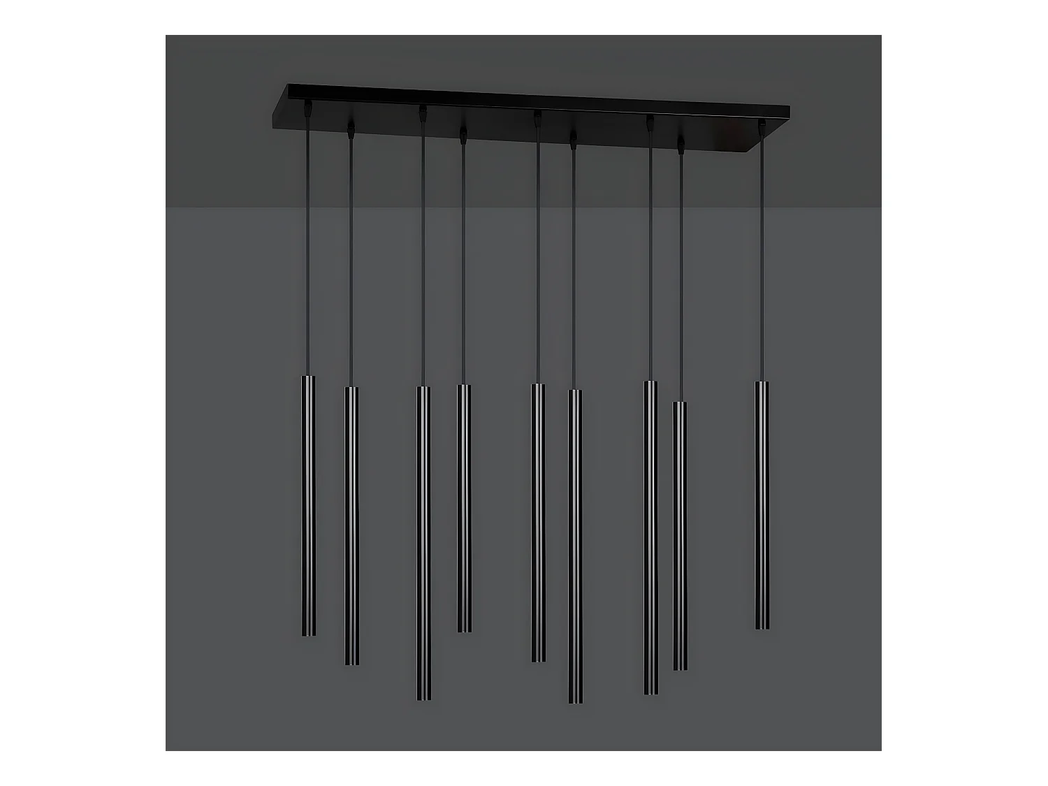 Lampada a Sospensione Selter, Nero, 92x120x22 cm, EPIKASA