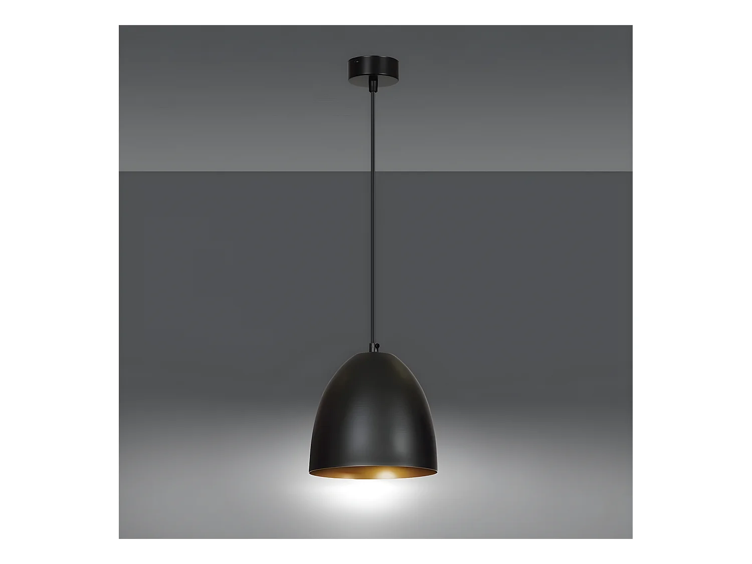 Lampada a Sospensione Lenox, Nero, 20x80x18 cm, EPIKASA