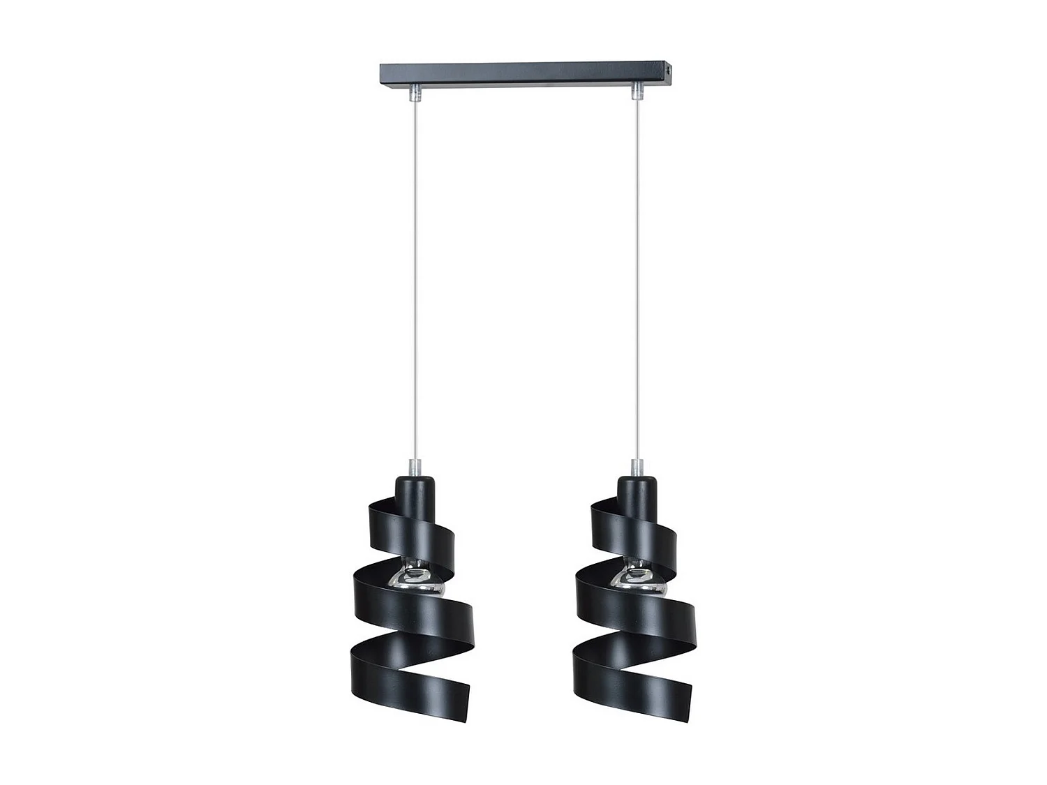 Candeeiro Suspenso Saga, Preto, 40x100x14 cm, Seven Design