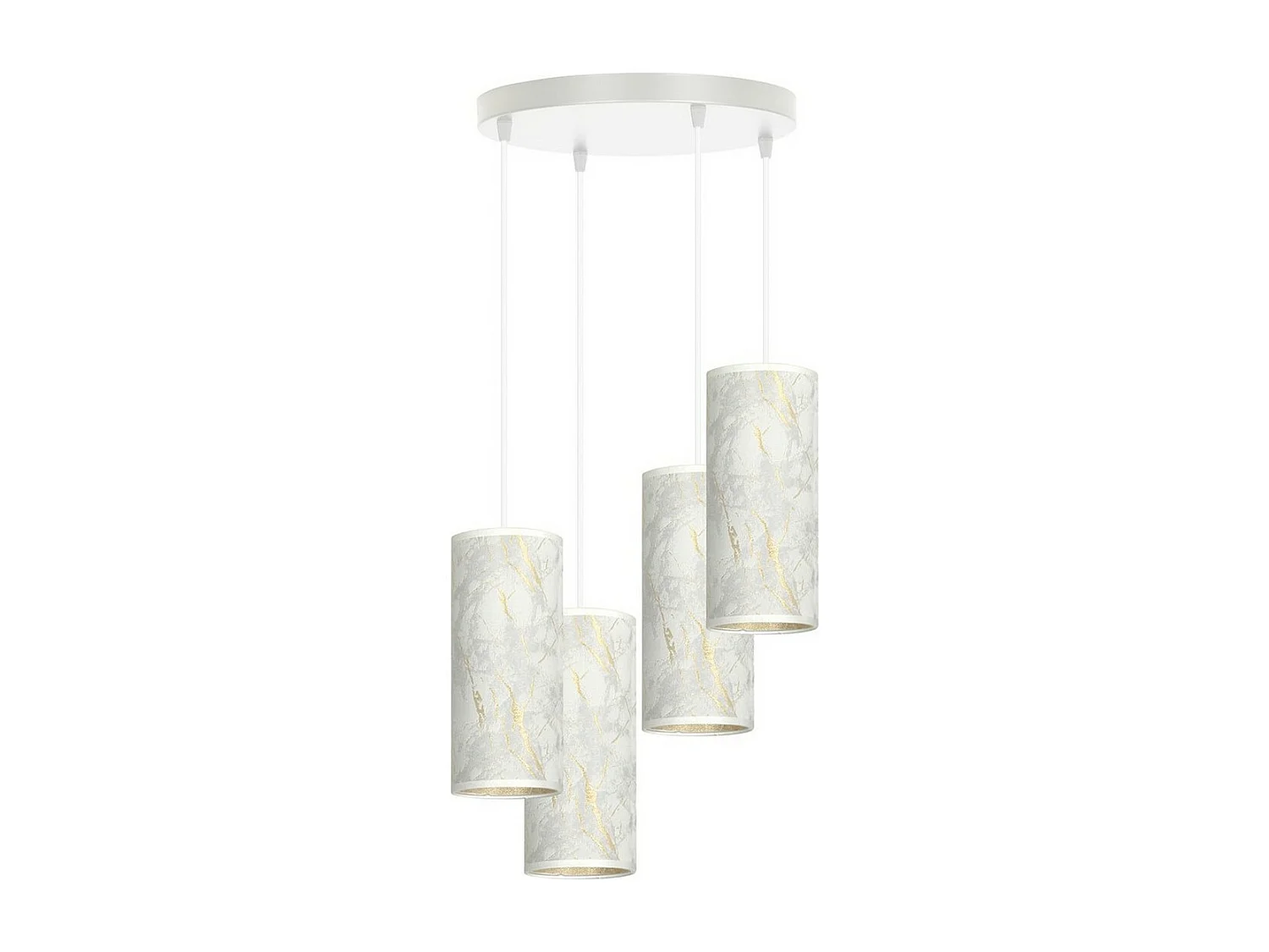 Candeeiro Suspenso Karli 3, Branco, 35x100x22 cm, Seven Design
