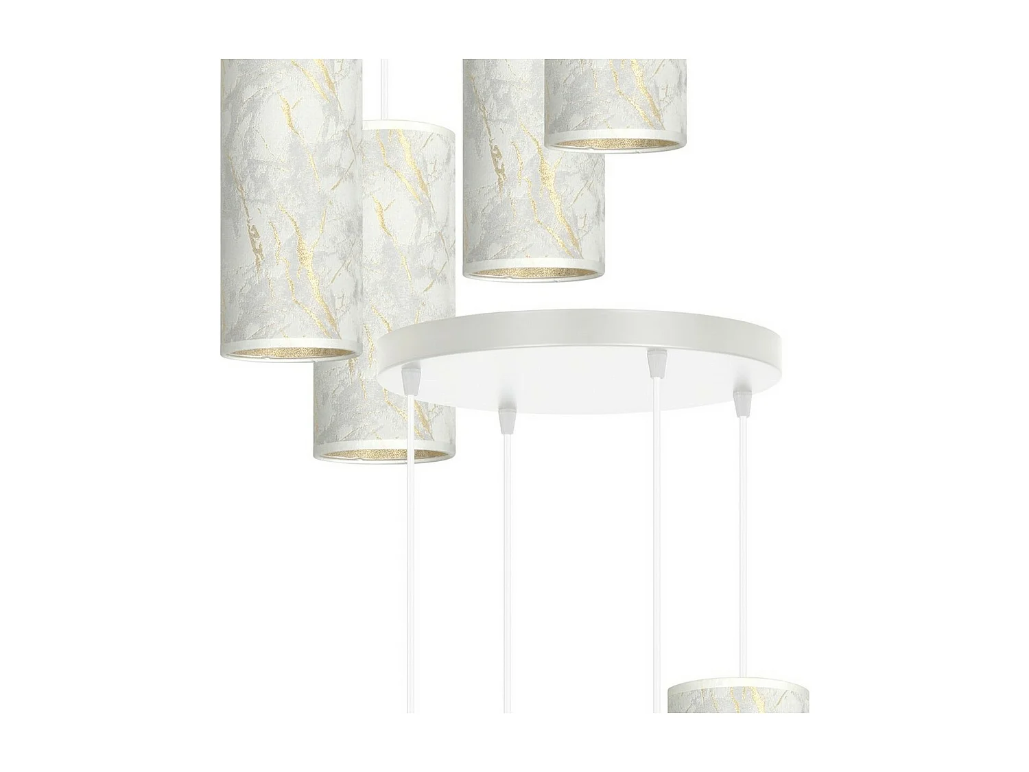 Candeeiro Suspenso Karli 3, Branco, 35x100x22 cm, Seven Design
