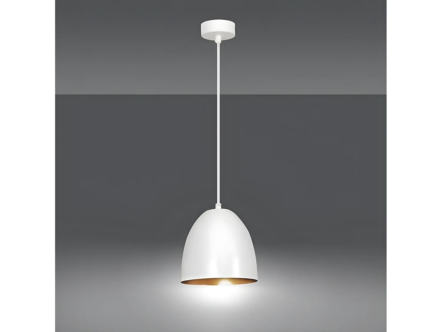 Candeeiro Suspenso Lenox, Branco, 20x80x18 cm, Seven Design