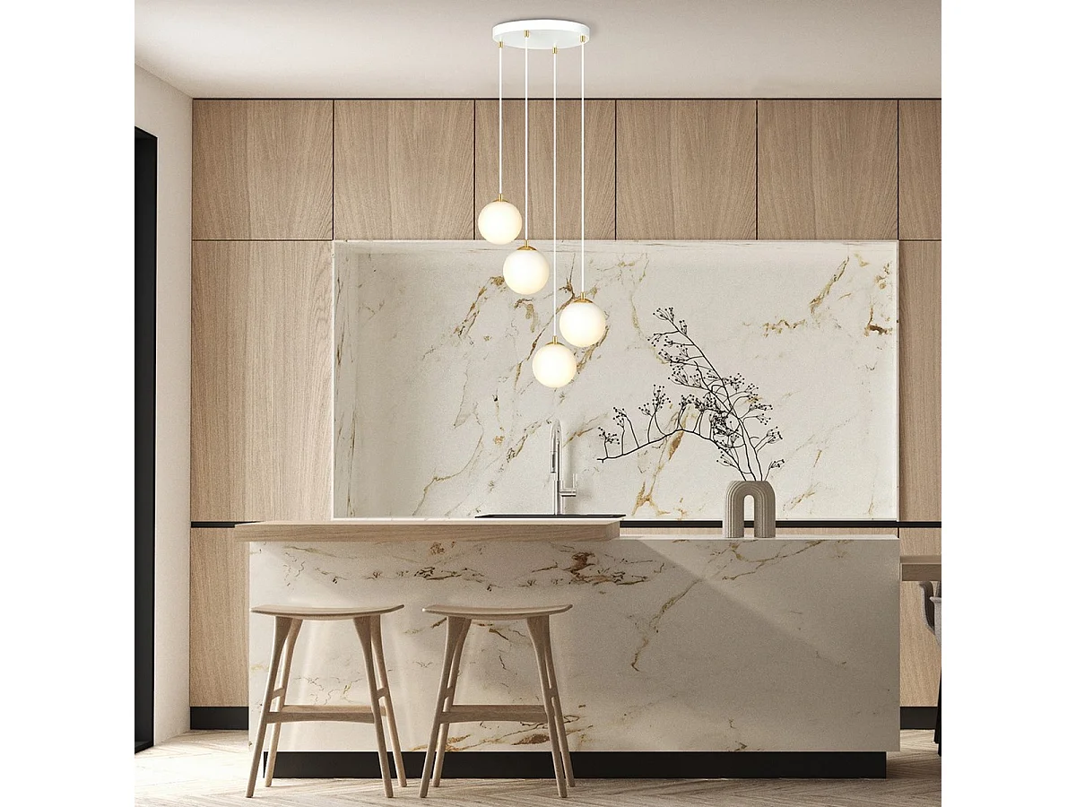 Suspension Royal 3, Blanc, 40x100x40 cm, Seven Design