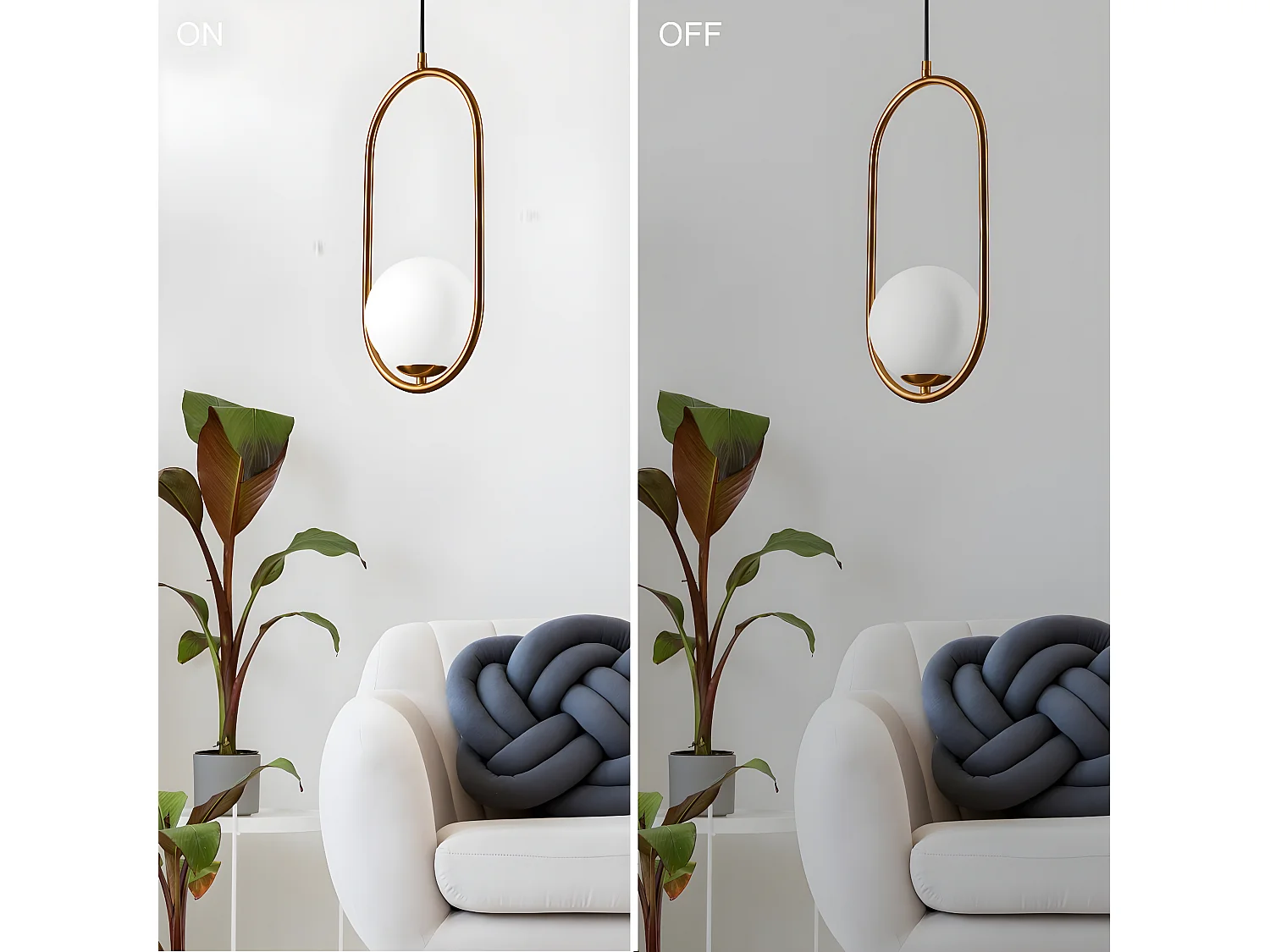 Hanglamp Amber, Messing, 20x20x140 cm, Seven Design