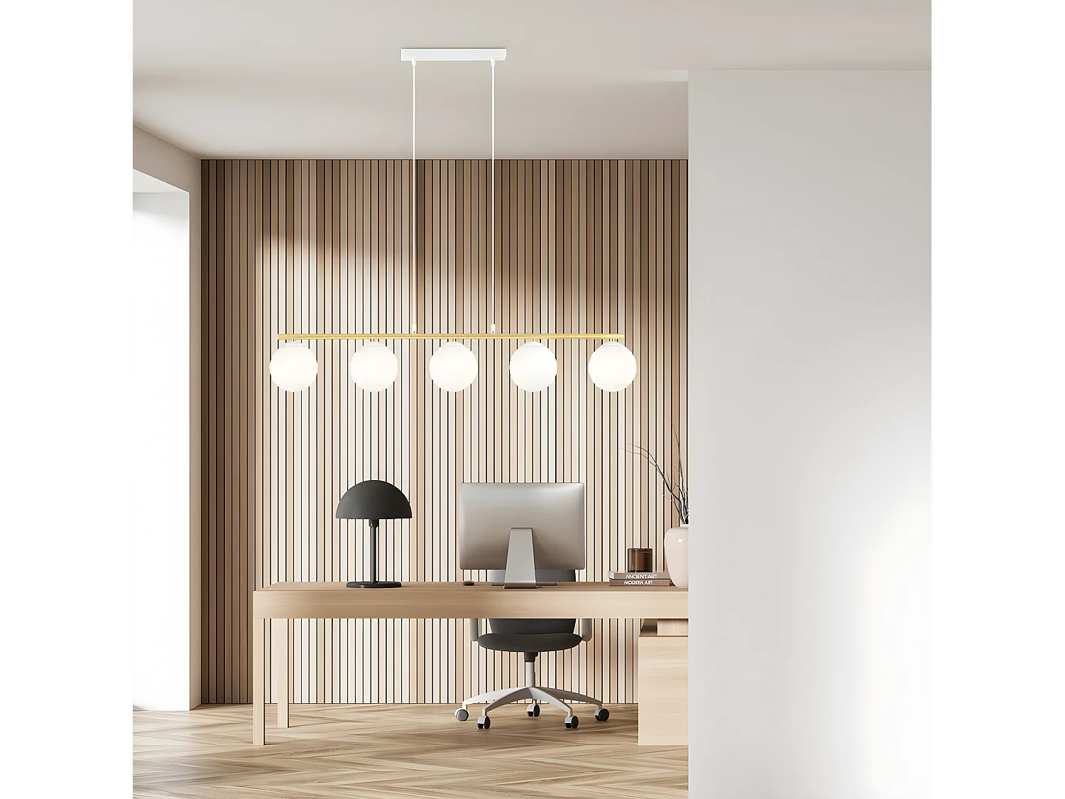 Candeeiro Suspenso Allora 1, Ouro, 105x100x14 cm, Seven Design