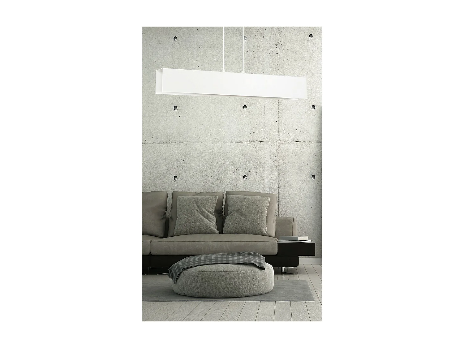 Lampada a Sospensione Gentor, Bianco, 72x100x6 cm, EPIKASA