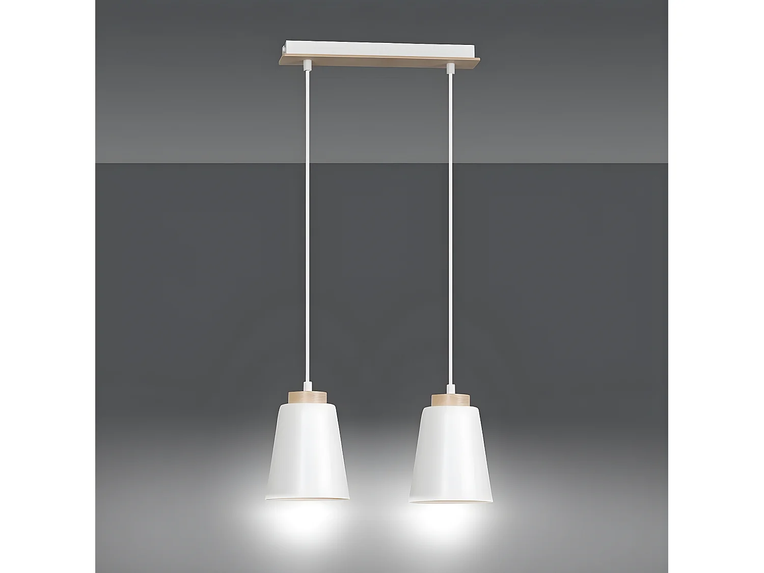 Suspension Bolero, Blanc, 40x100x14 cm, Seven Design