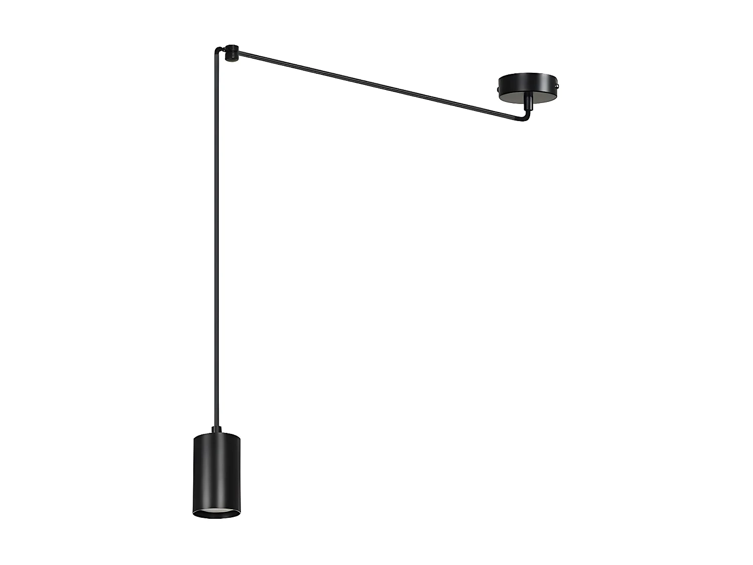 Hanglamp Traker, Zwart, 300x300x8 cm, Seven Design