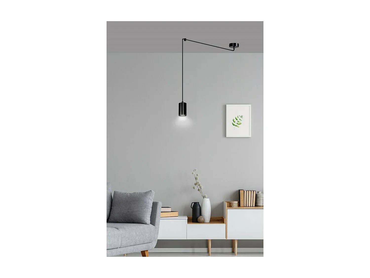 Suspension Traker 2, Noir, 300x300x8 cm, Seven Design