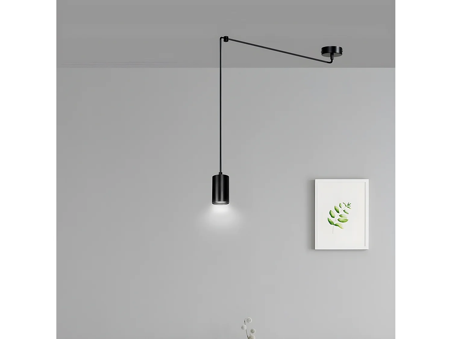 Suspension Traker 2, Noir, 300x300x8 cm, Seven Design