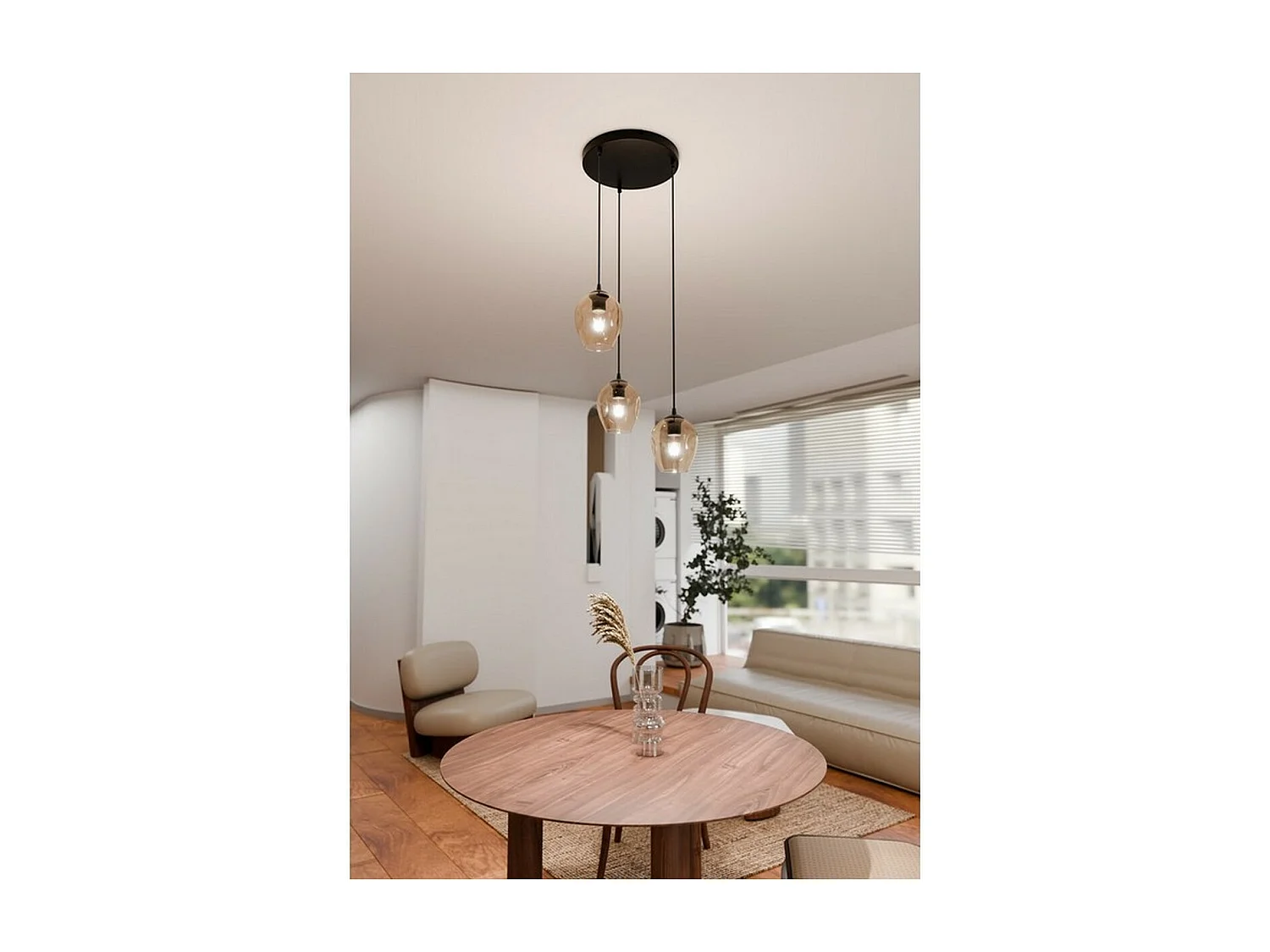 Hanglamp Istar, Amber, 40x100x40 cm, EPIKASA