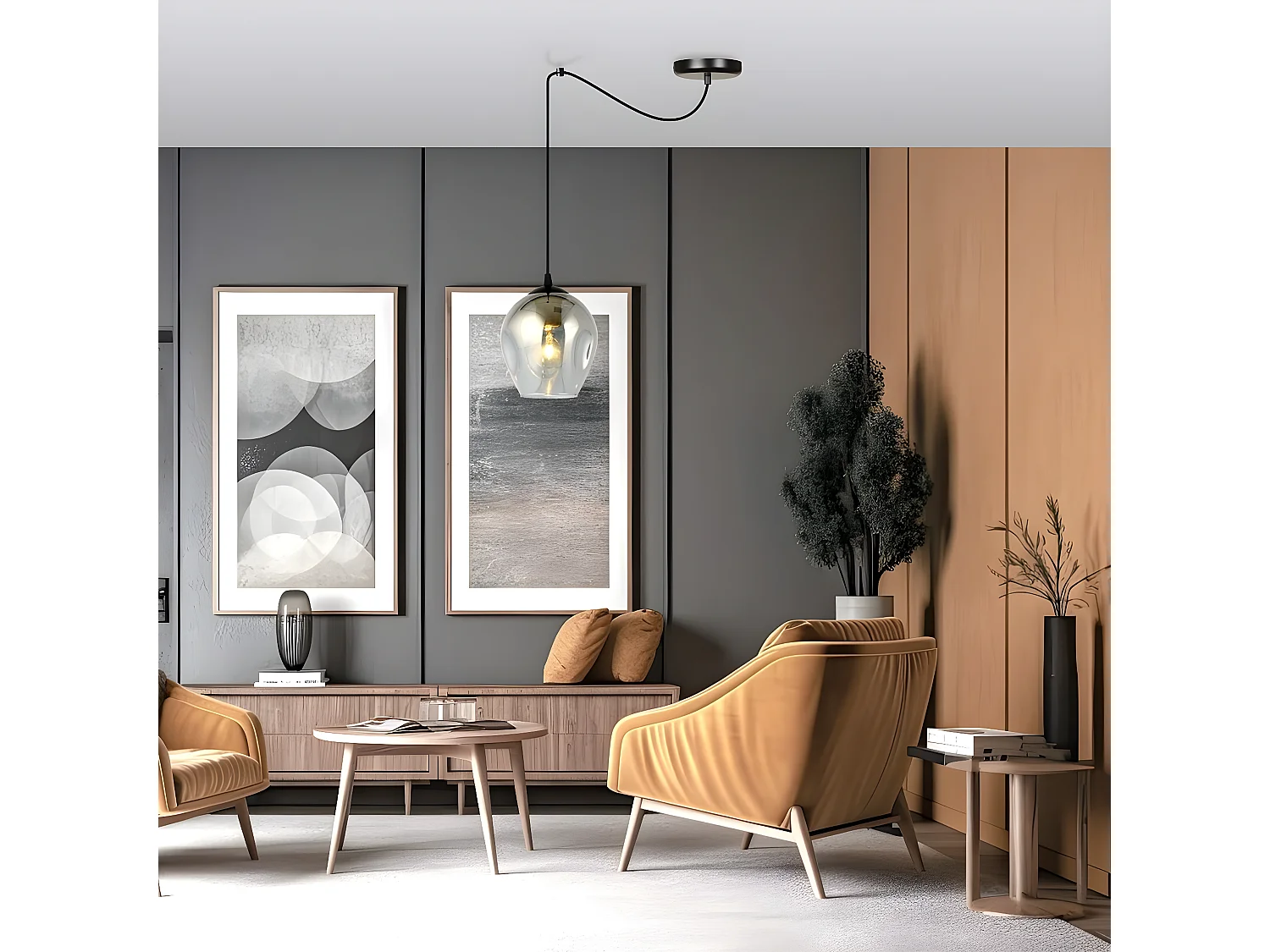 Suspension Level, Gris, 14x200x14 cm, Seven Design