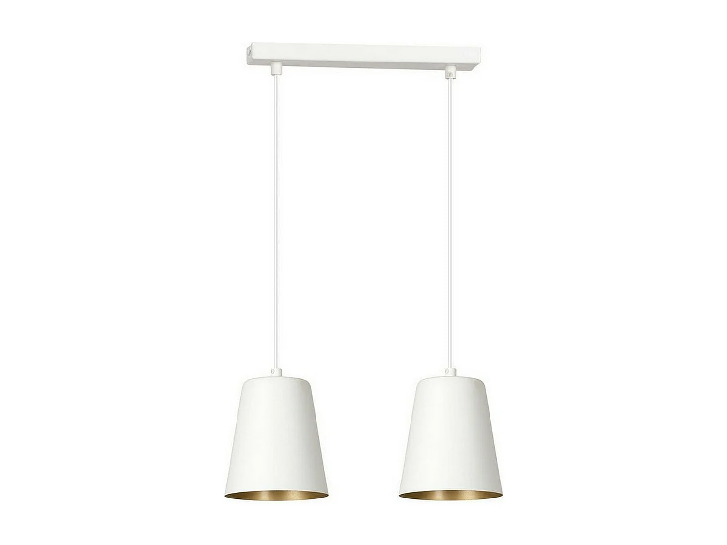 Lampada a Sospensione Milargo, Bianco, 40x100x14 cm, Seven Design