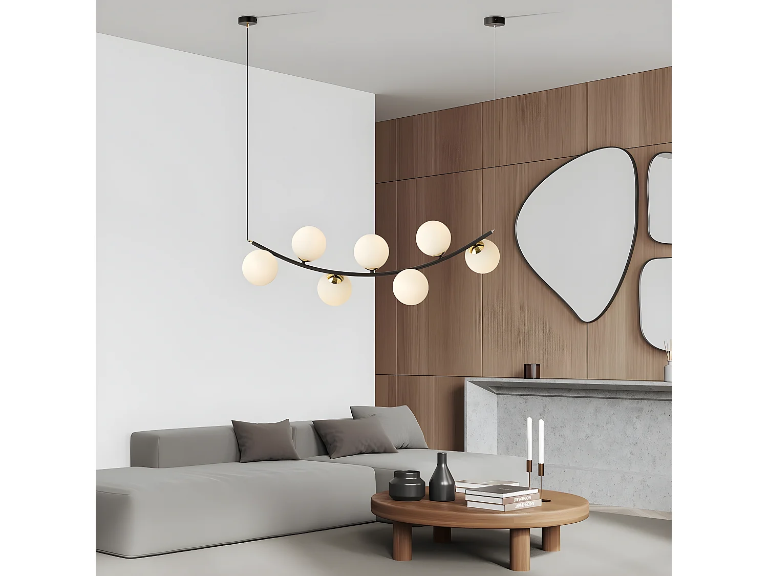 Lampada a Sospensione Ritz, Nero, 95x100x28 cm, EPIKASA