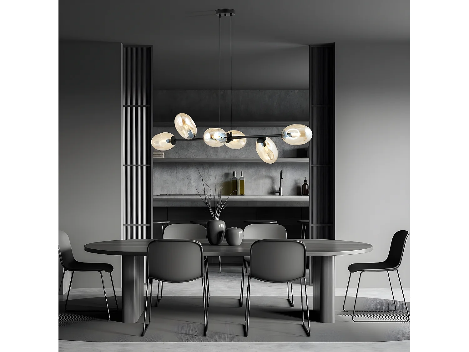 Hanglamp Pandora, Amber, 120x100x40 cm, Seven Design