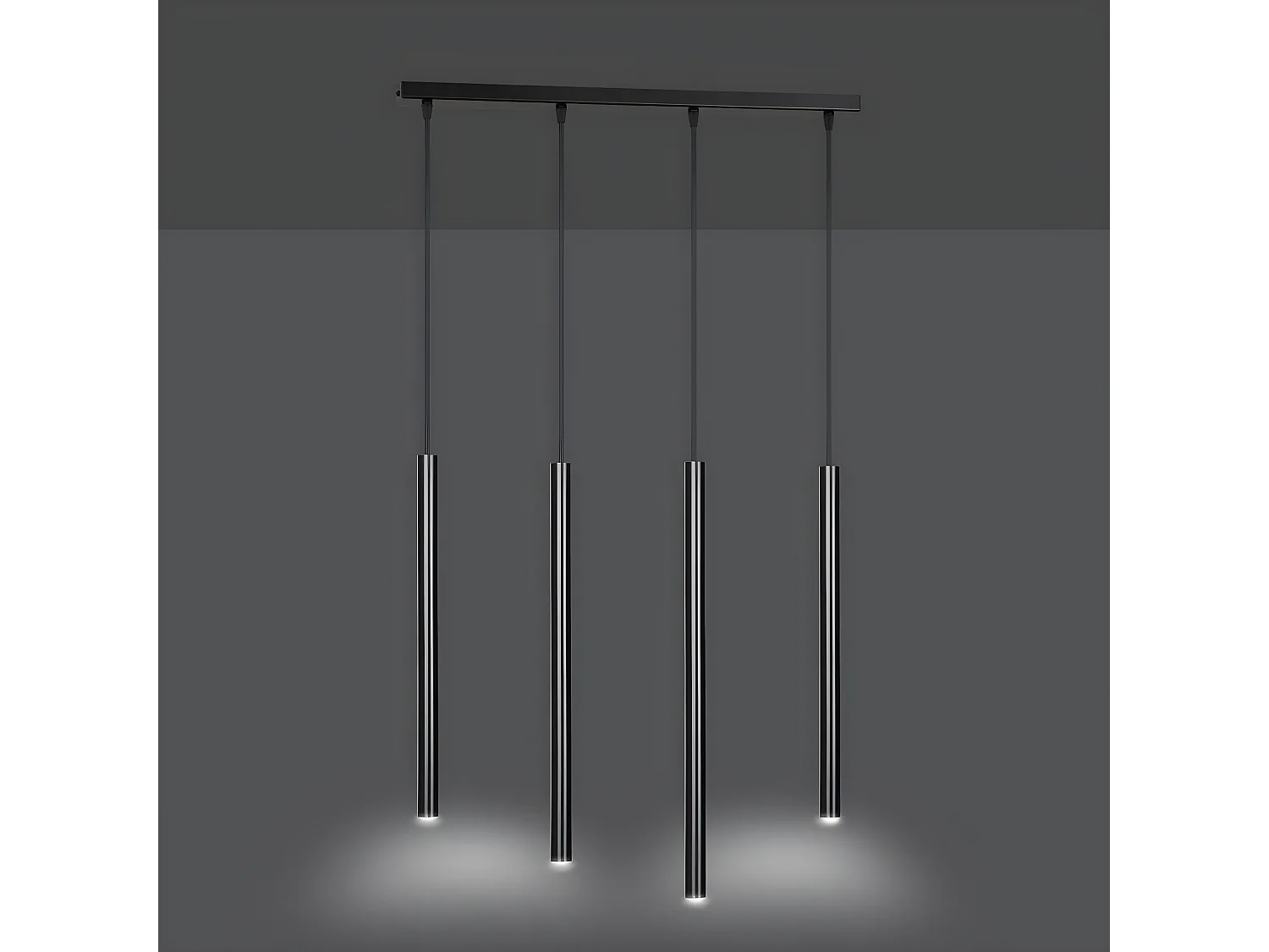 Suspension Selter, Noir, 60x120x6 cm, Seven Design