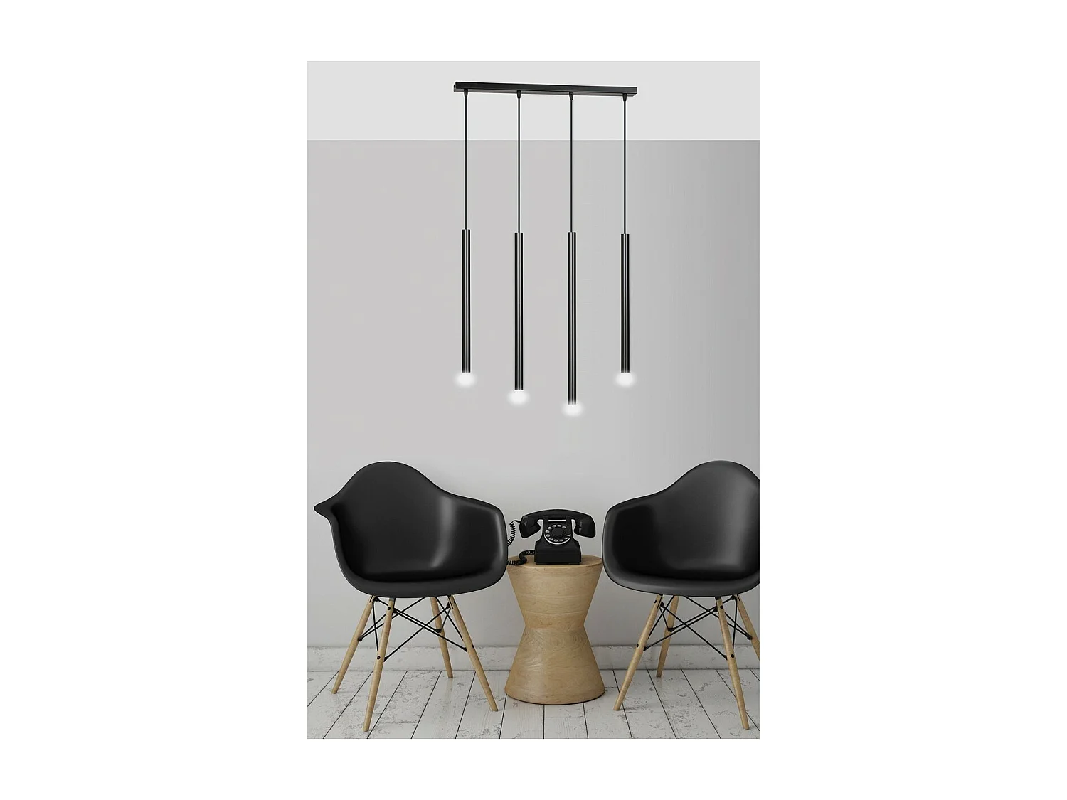 Suspension Selter, Noir, 60x120x6 cm, Seven Design