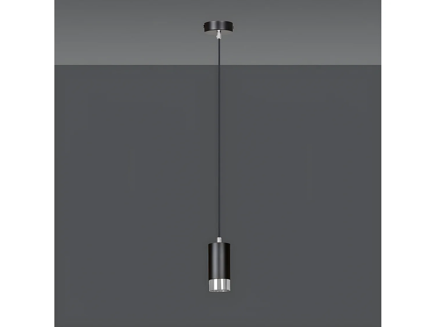 Hanglamp Fumiko 2, Zwart, 8x100x8 cm, Seven Design