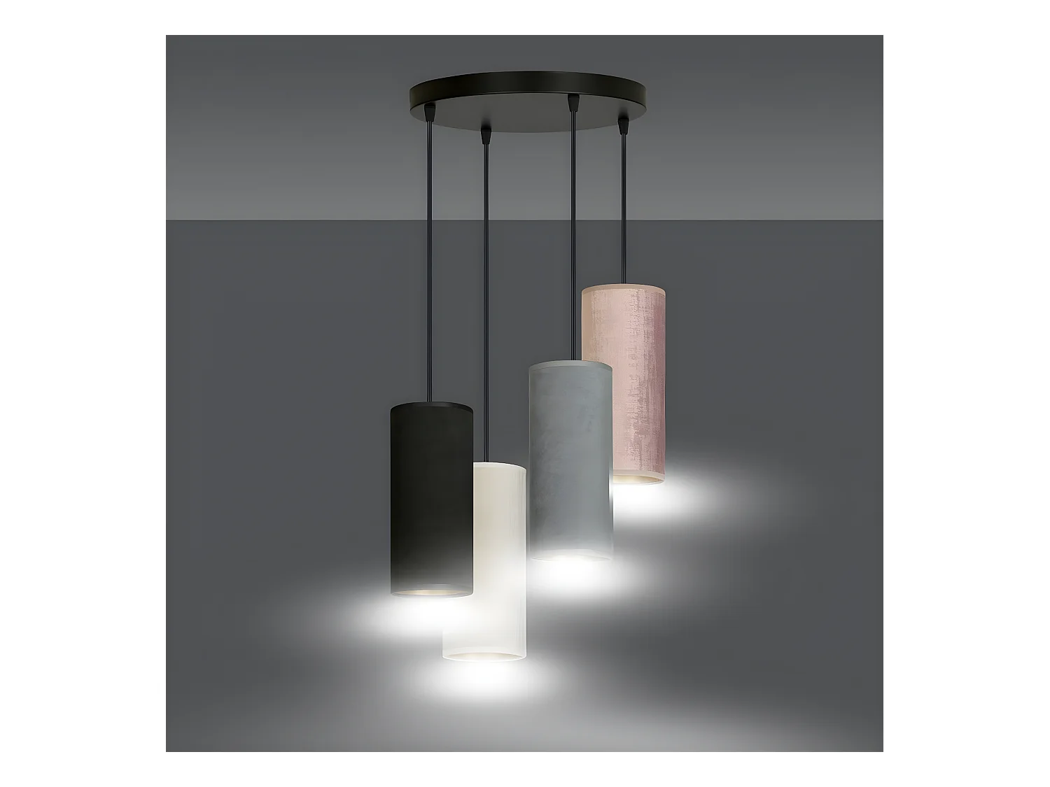 Candeeiro Suspenso Bente, Multicolorido, 35x100x22 cm, EPIKASA