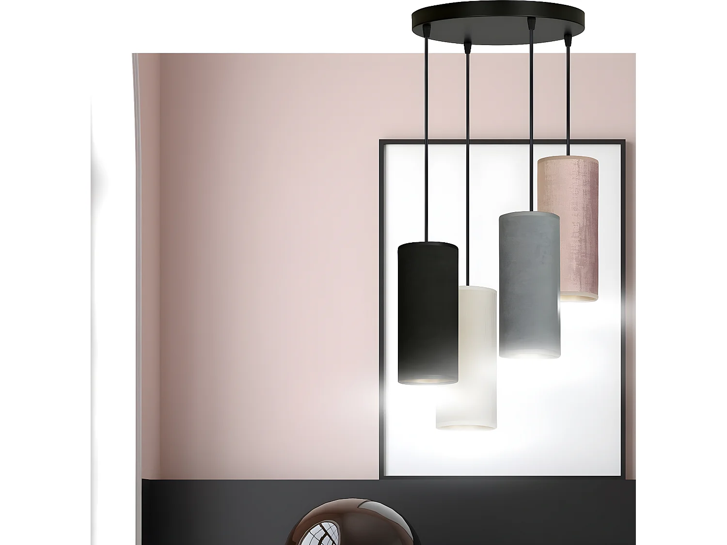 Suspension Bente, Multicouleur, 35x100x22 cm, EPIKASA