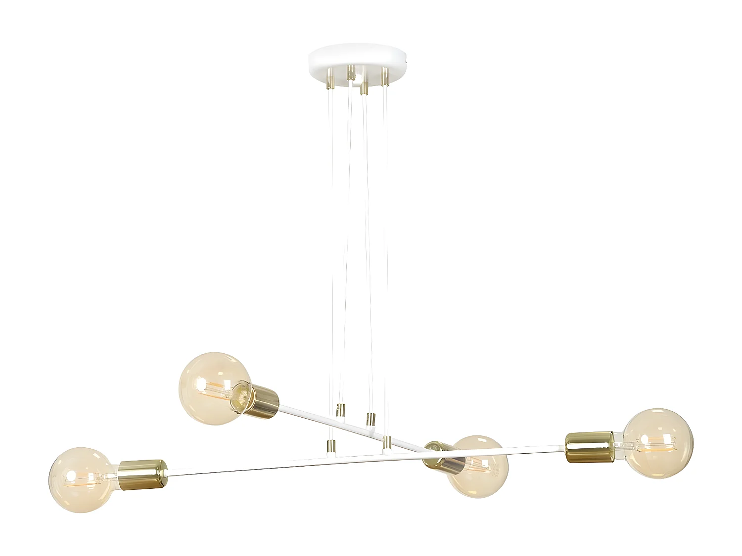 Candeeiro Suspenso Vesio, Branco, 70x100x70 cm, Seven Design