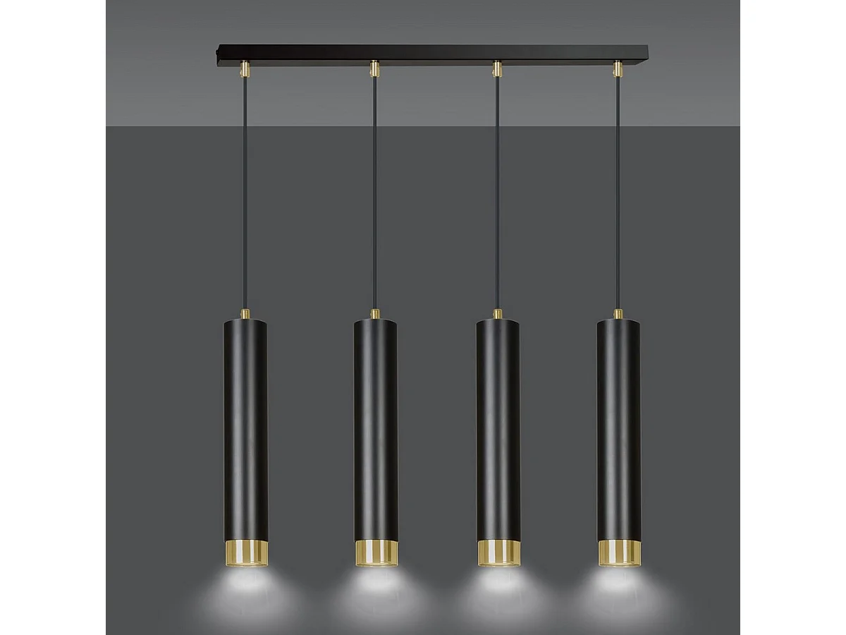 Suspension Kibo 11, Noir, 60x100x6 cm, Seven Design